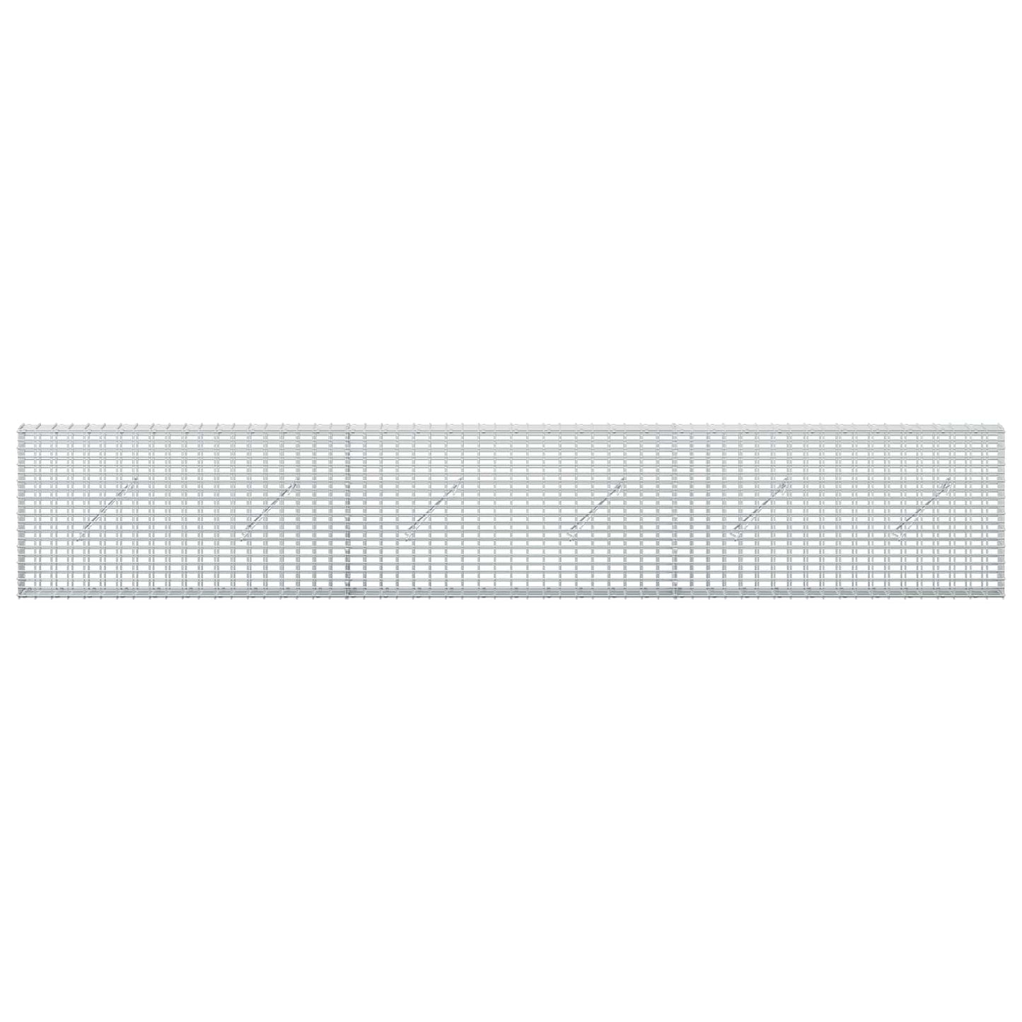 vidaXL Γκαμπιόν με σύρμα 5 mm και πλέγμα 5x2,5 cm 300x10x50 εκ