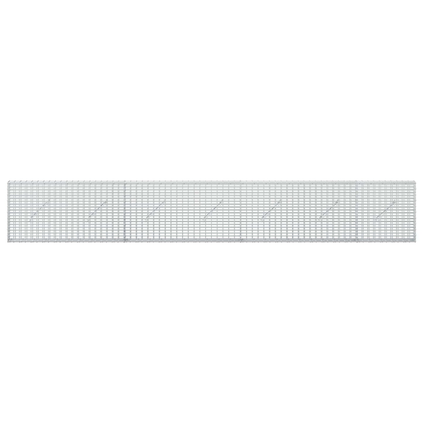 vidaXL Γκαμπιόν με σύρμα 5 mm και πλέγμα 5x2,5 cm 350x10x50 εκ