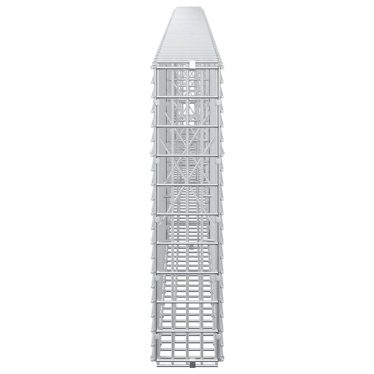 vidaXL Γκαμπιόν με σύρμα 5 mm και πλέγμα 5x2,5 cm 350x10x50 εκ