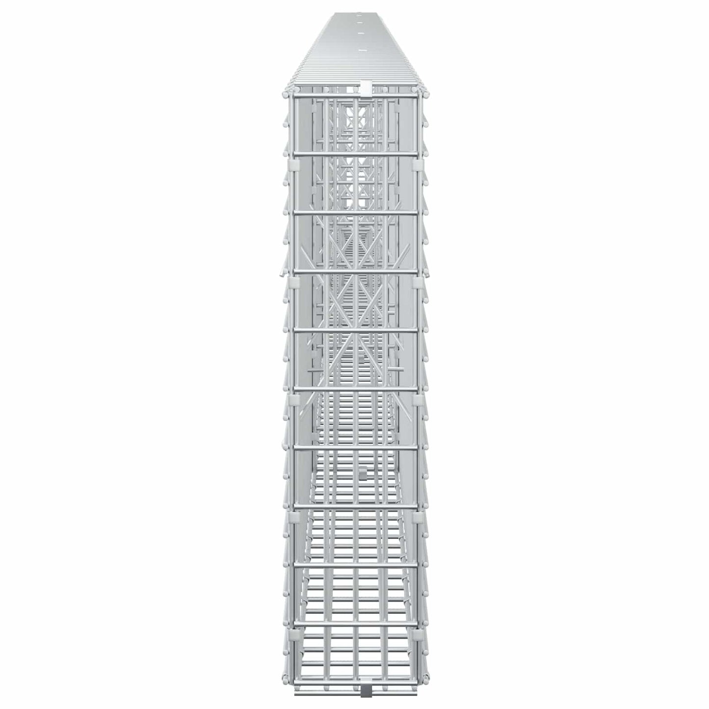 vidaXL Γκαμπιόν με σύρμα 5 mm και πλέγμα 5x2,5 cm 450x10x50 εκ