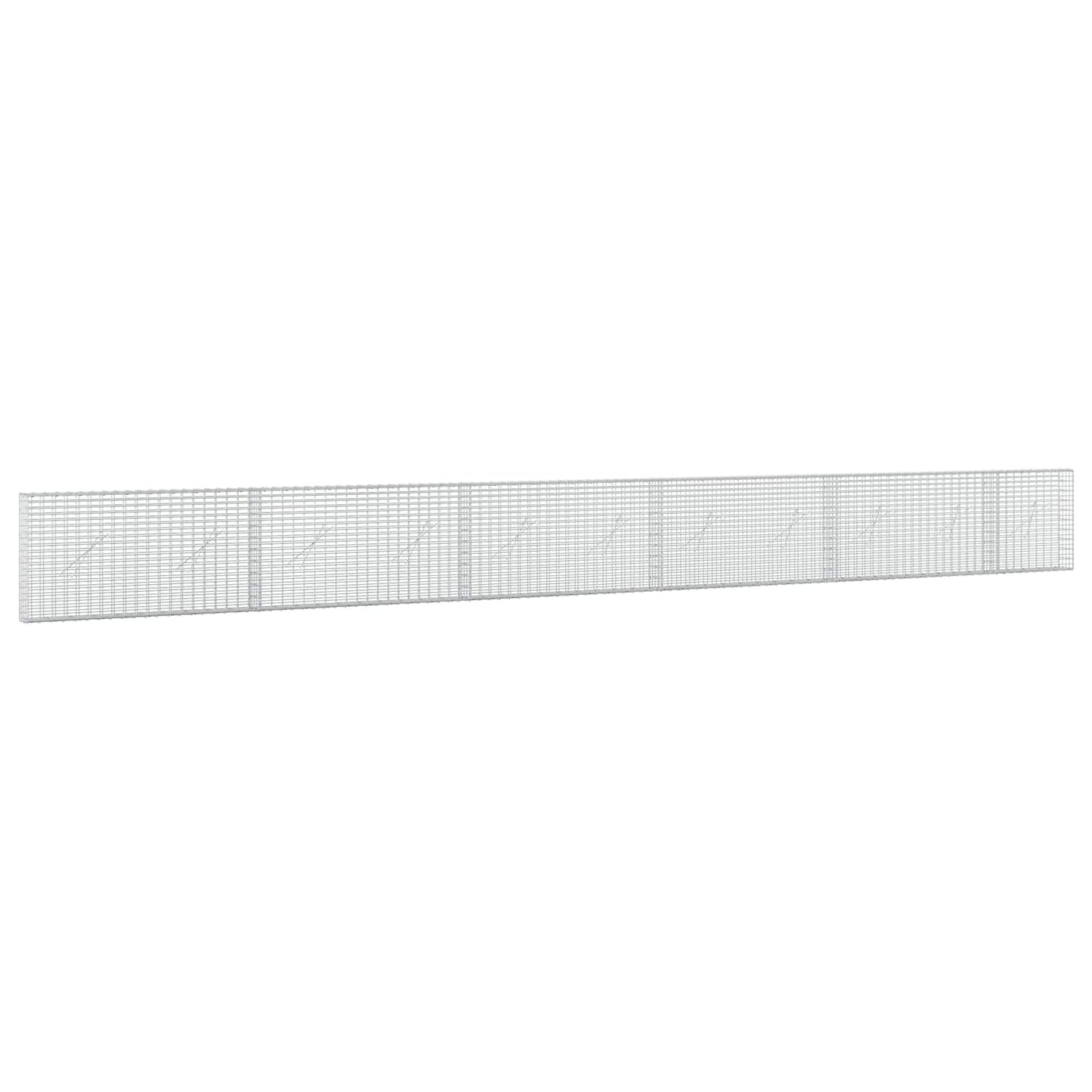 vidaXL Γκαμπιόν με σύρμα 5 mm και πλέγμα 5x2,5 cm 550x10x50 εκ