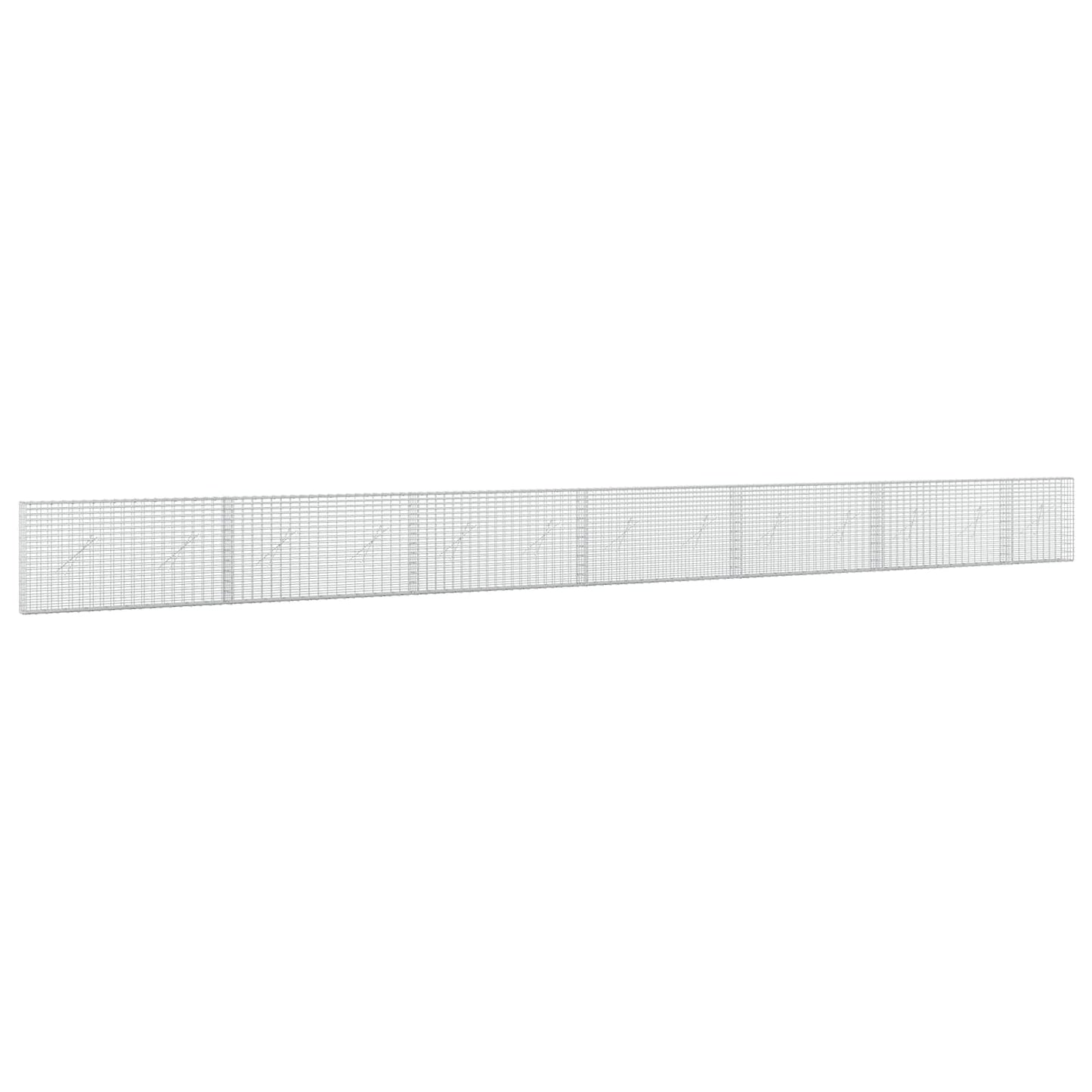 vidaXL Γκαμπιόν με σύρμα 5 mm και πλέγμα 5x2,5 cm 650x10x50 εκ
