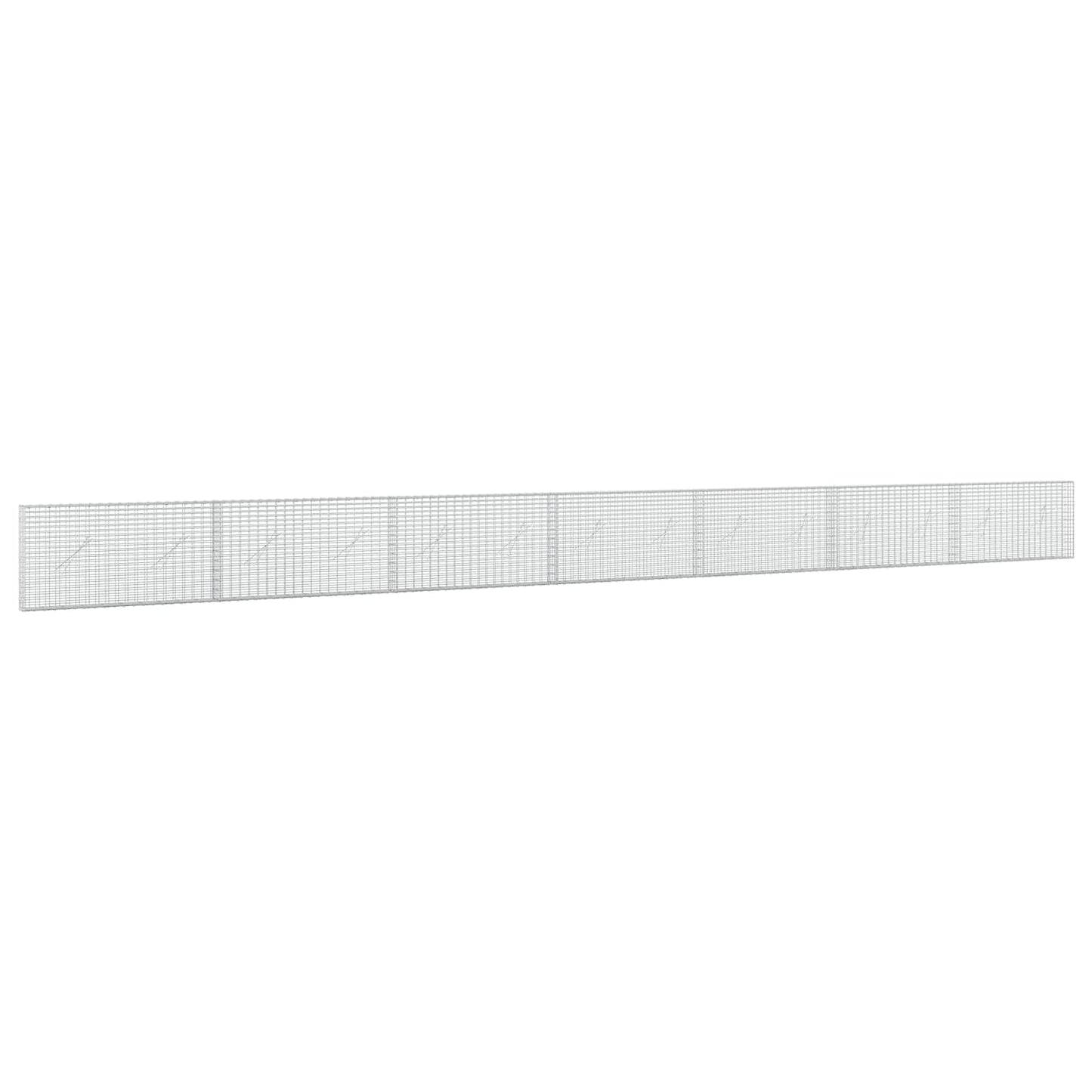 vidaXL Γκαμπιόν με σύρμα 5 mm και πλέγμα 5x2,5 cm 700x10x50 εκ.