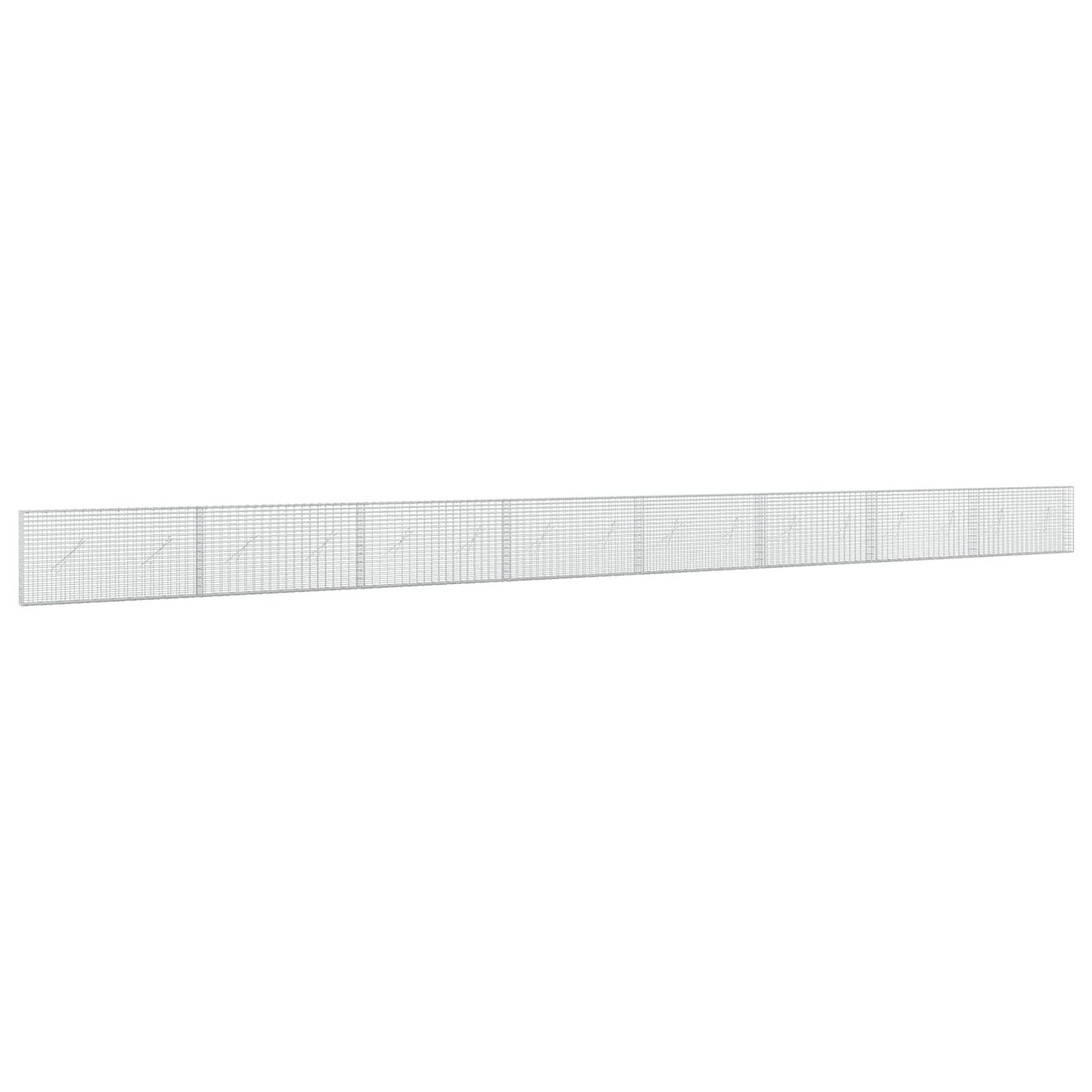 vidaXL Γκαμπιόν με σύρμα 5 mm και πλέγμα 5x2,5 cm 800x10x50 εκ