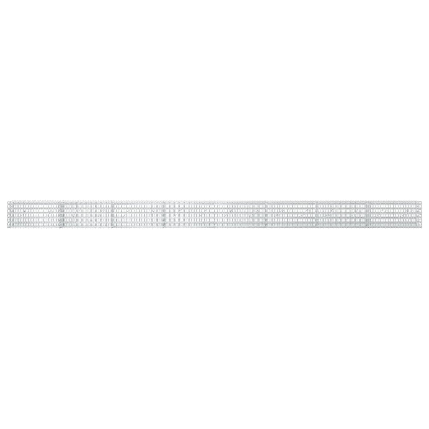 vidaXL Γκαμπιόν με σύρμα 5 mm και πλέγμα 5x2,5 cm 800x10x50 εκ