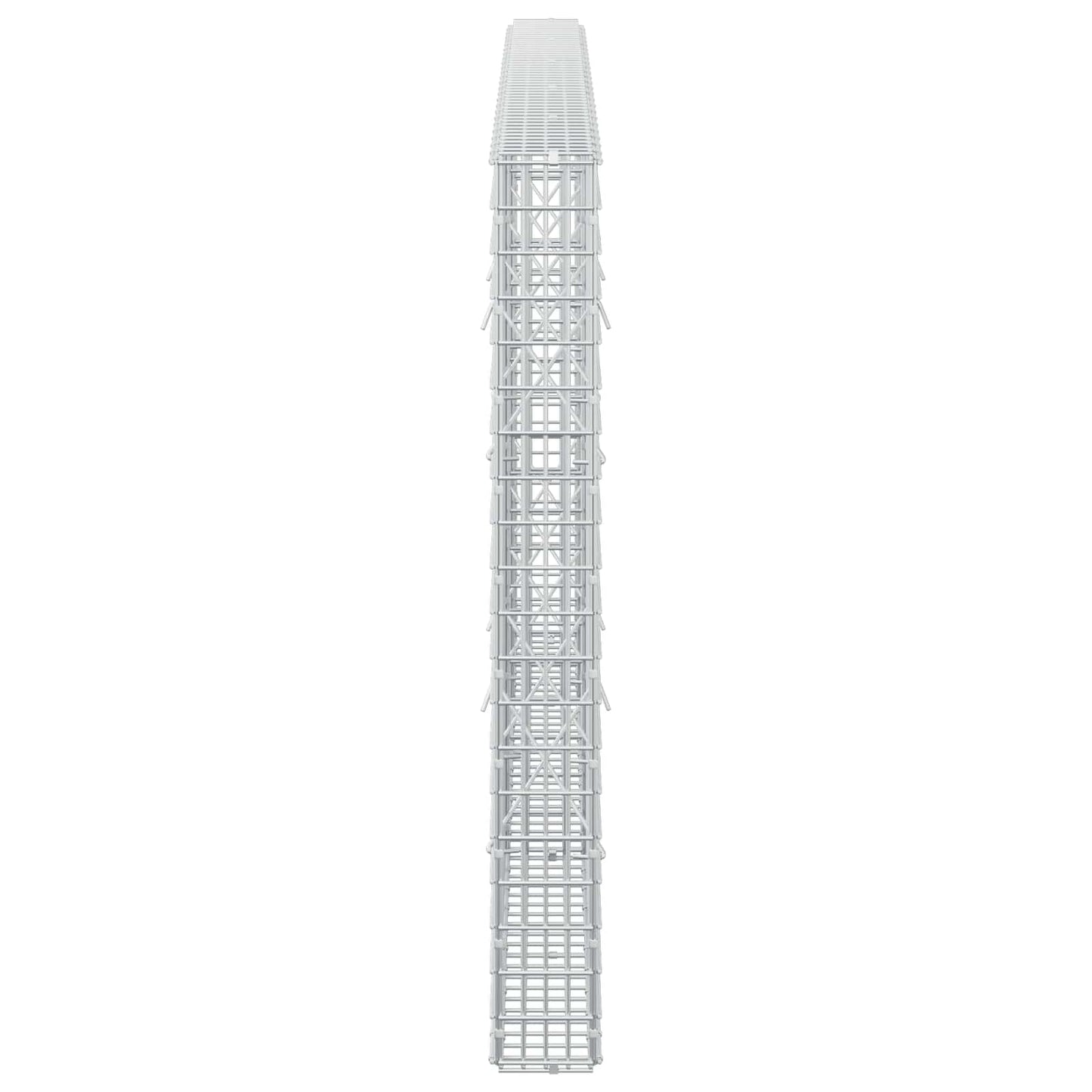 vidaXL Γκαμπιόν με σύρμα 5 mm και πλέγμα 5x2,5 cm 250x10x100 εκ
