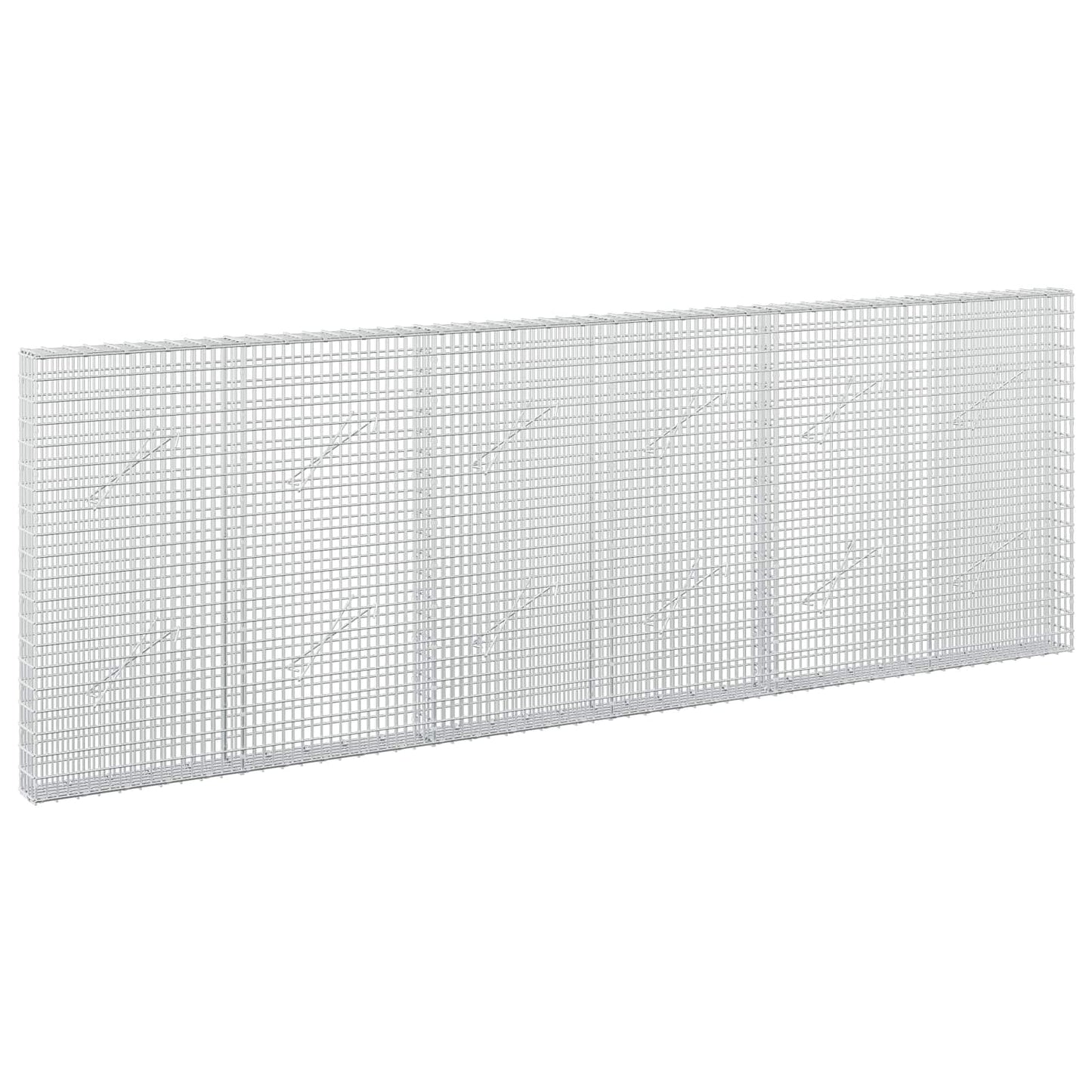 vidaXL Γκαμπιόν με σύρμα 5 mm και πλέγμα 5x2,5 cm 300x10x100 εκ