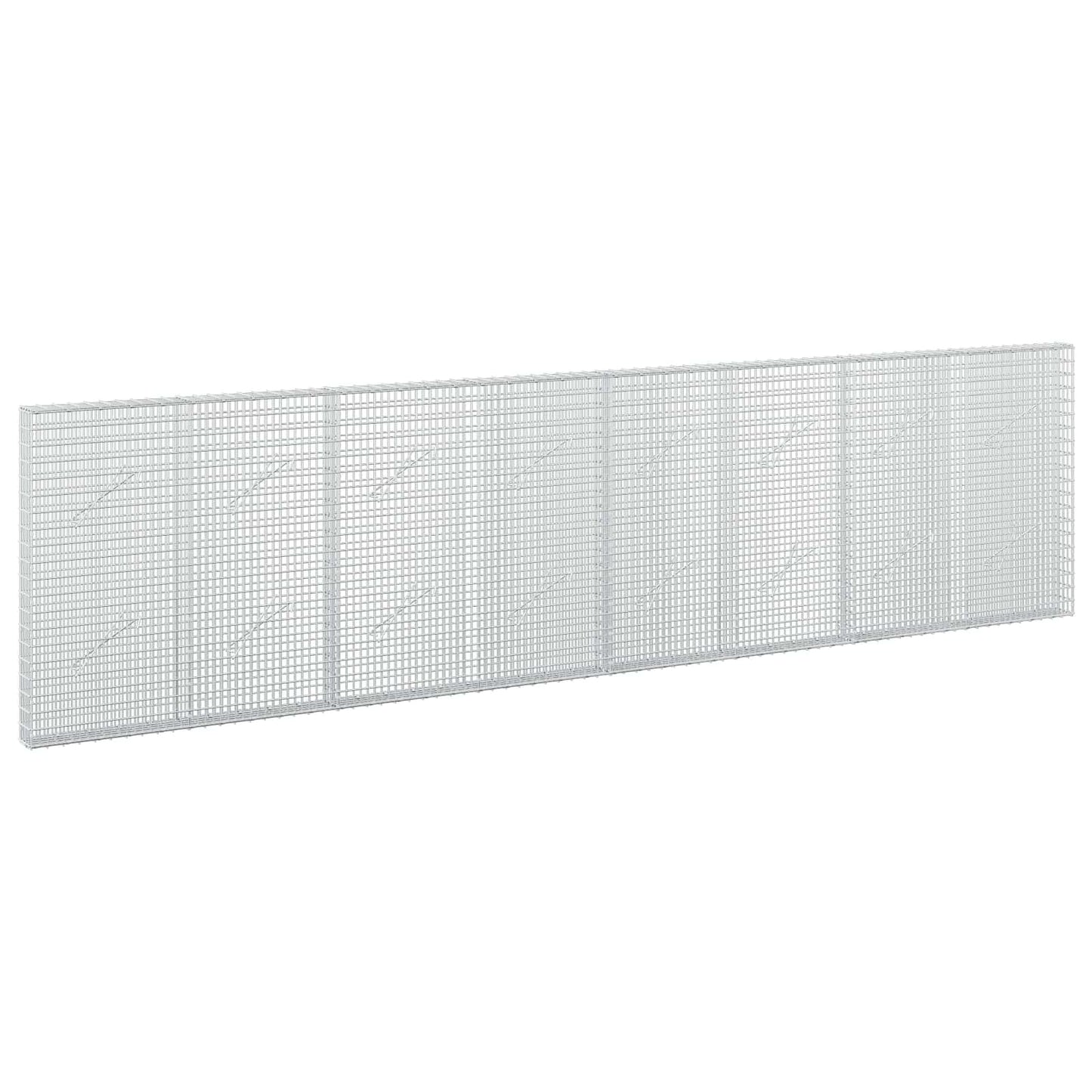 vidaXL Γκαμπιόν με σύρμα 5 mm και πλέγμα 5x2,5 cm 400x10x100 εκ