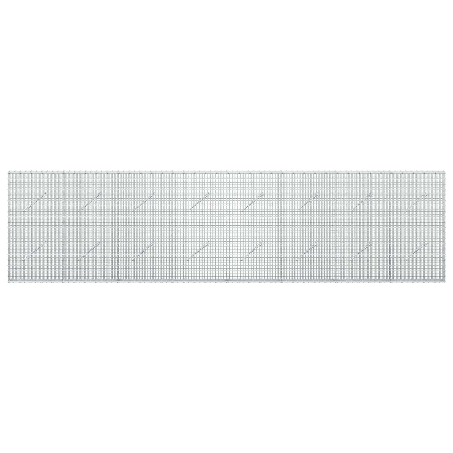 vidaXL Γκαμπιόν με σύρμα 5 mm και πλέγμα 5x2,5 cm 400x10x100 εκ
