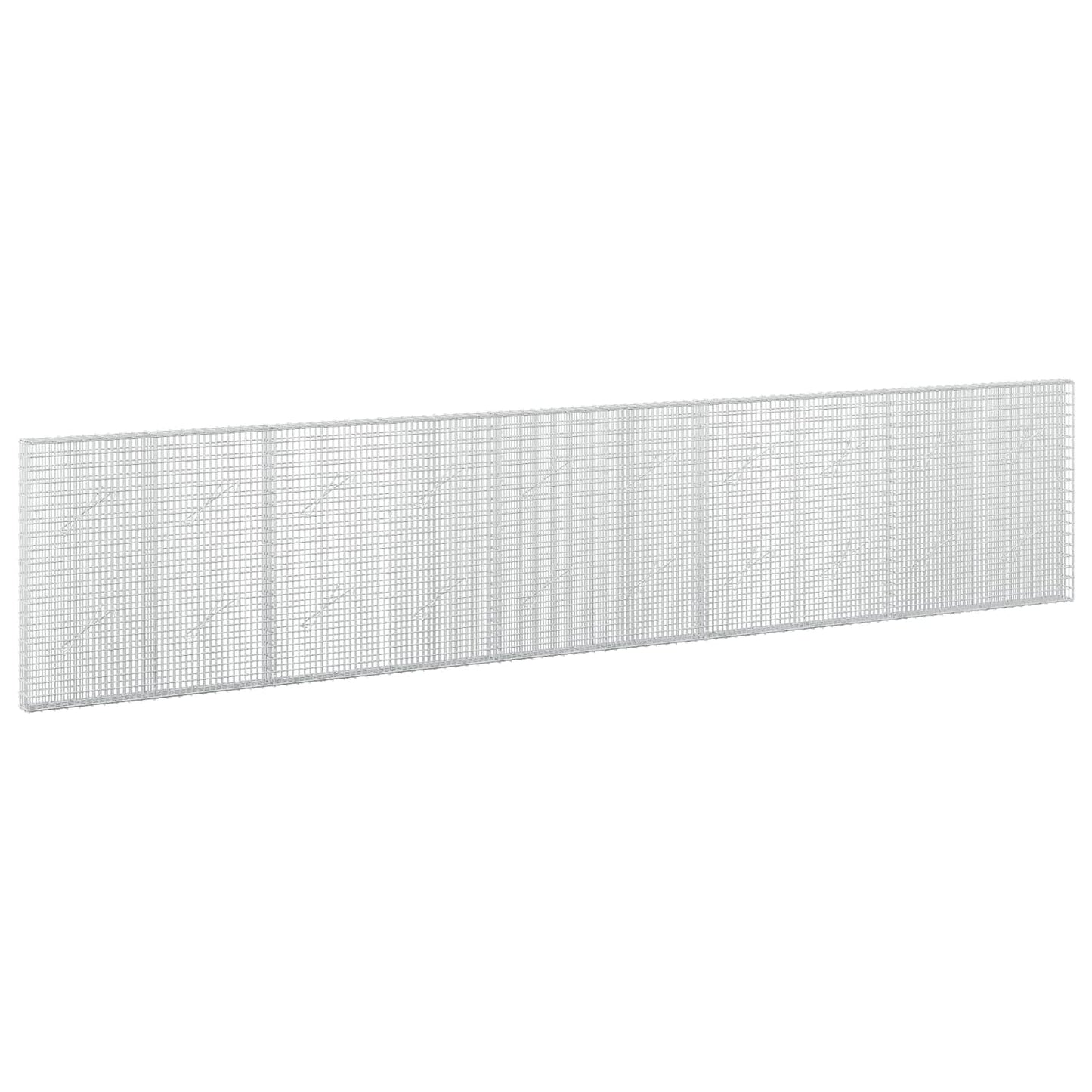 vidaXL Γκαμπιόν με σύρμα 5 mm και πλέγμα 5x2,5 cm 500x10x100 εκ