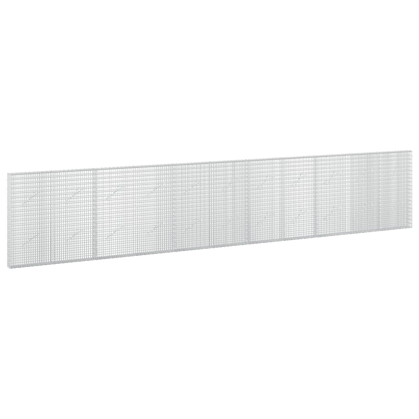 vidaXL Γκαμπιόν με σύρμα 5 mm και πλέγμα 5x2,5 cm 550x10x100 εκ