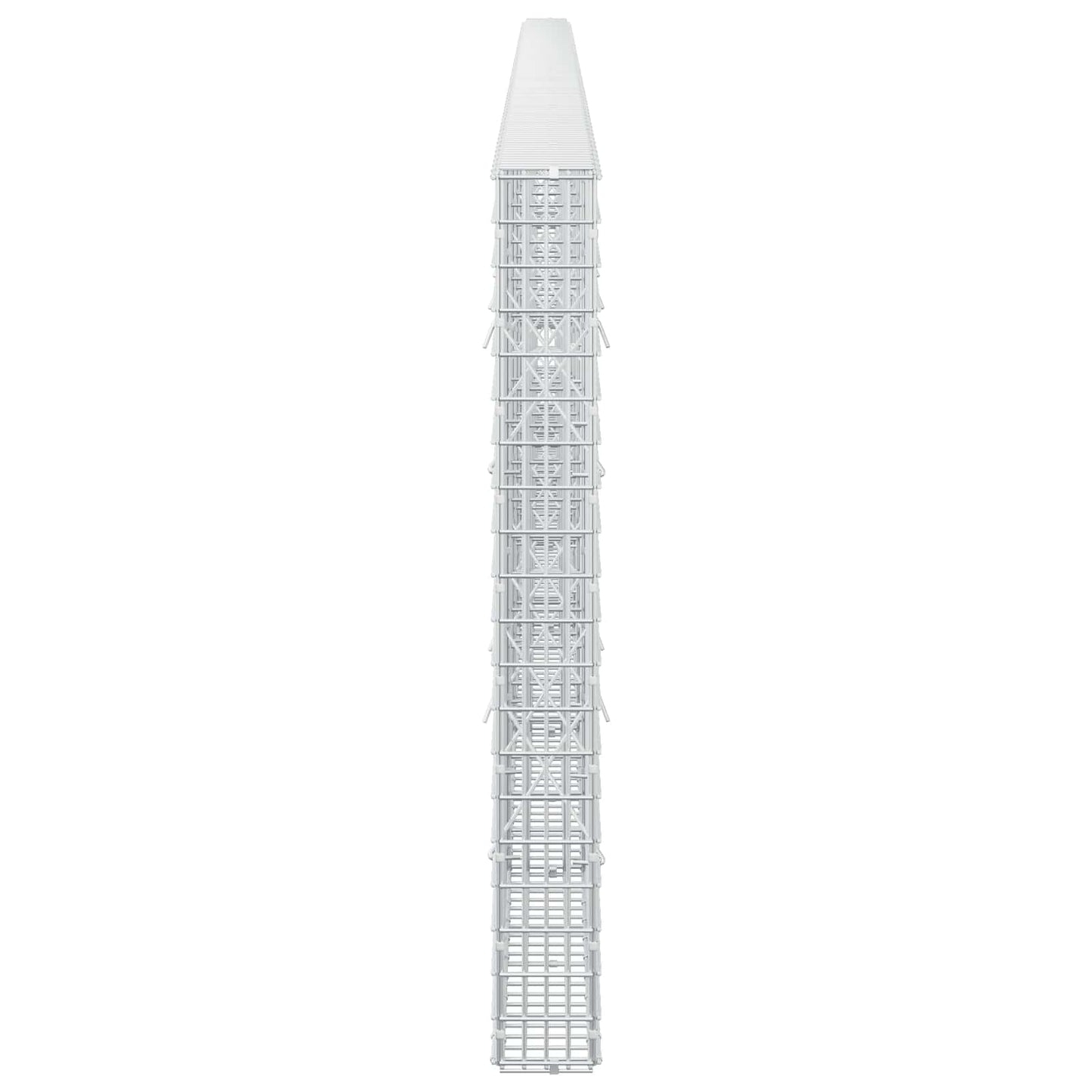vidaXL Γκαμπιόν με σύρμα 5 mm και πλέγμα 5x2,5 cm 650x10x100 εκ