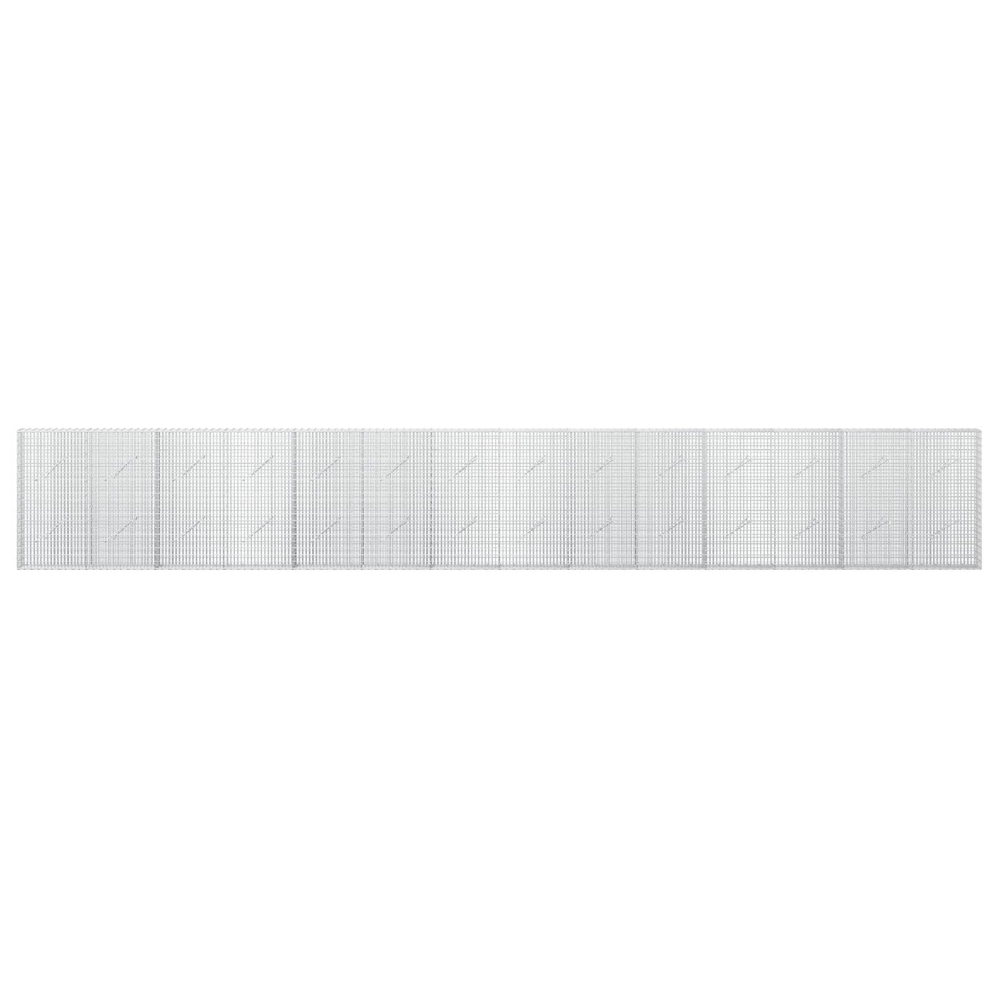 vidaXL Γκαμπιόν με σύρμα 5 mm και πλέγμα 5x2,5 cm 700x10x100 εκ.