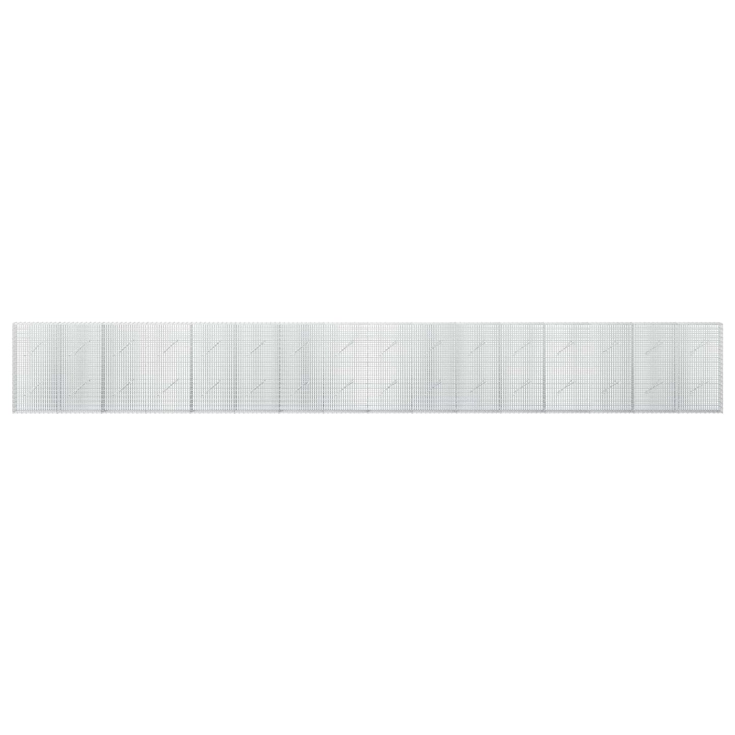 vidaXL Γκαμπιόν με σύρμα 5 mm και πλέγμα 5x2,5 cm 800x10x100 εκ