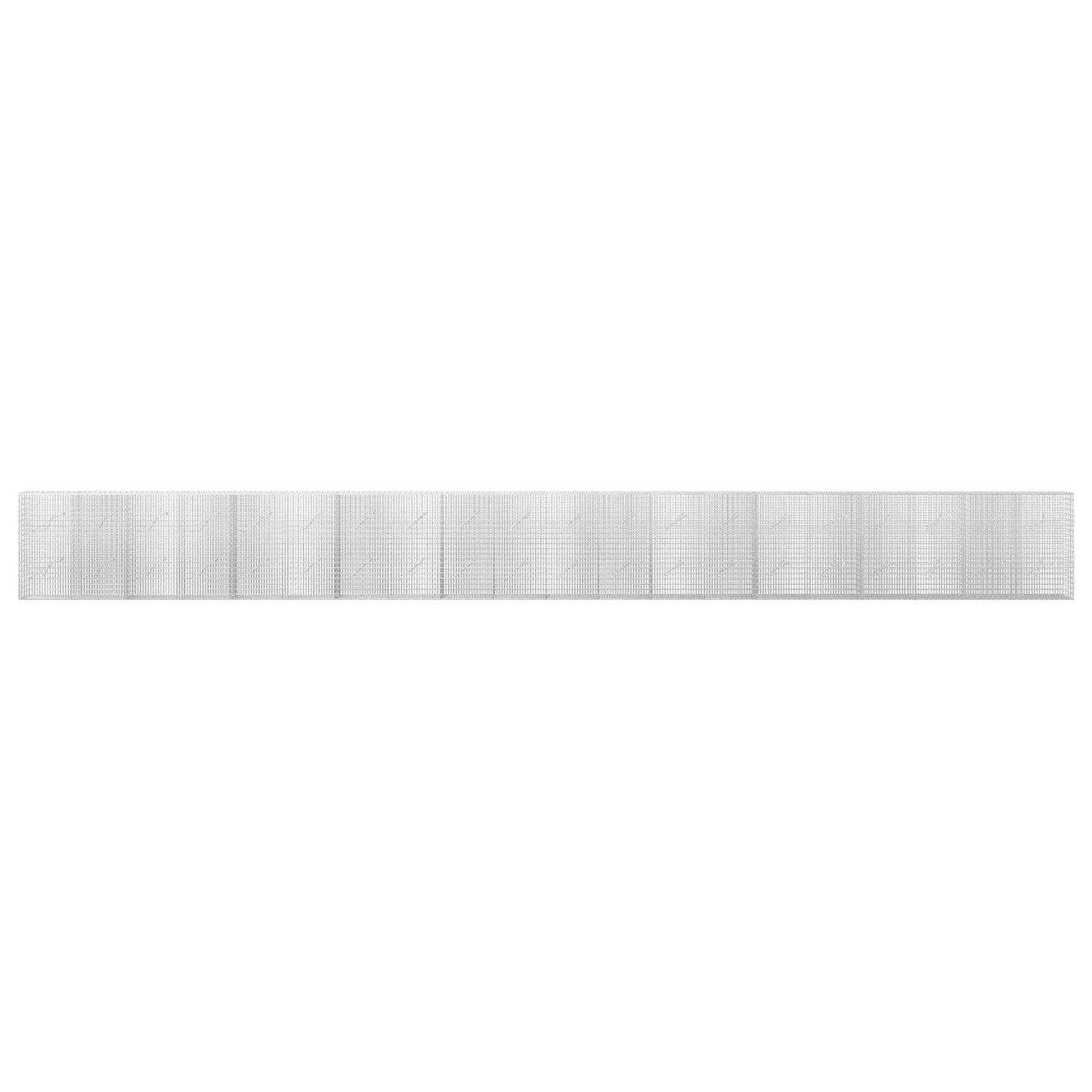 vidaXL Γκαμπιόν με σύρμα 5 mm και πλέγμα 5x2,5 cm 1000x10x100 εκ.