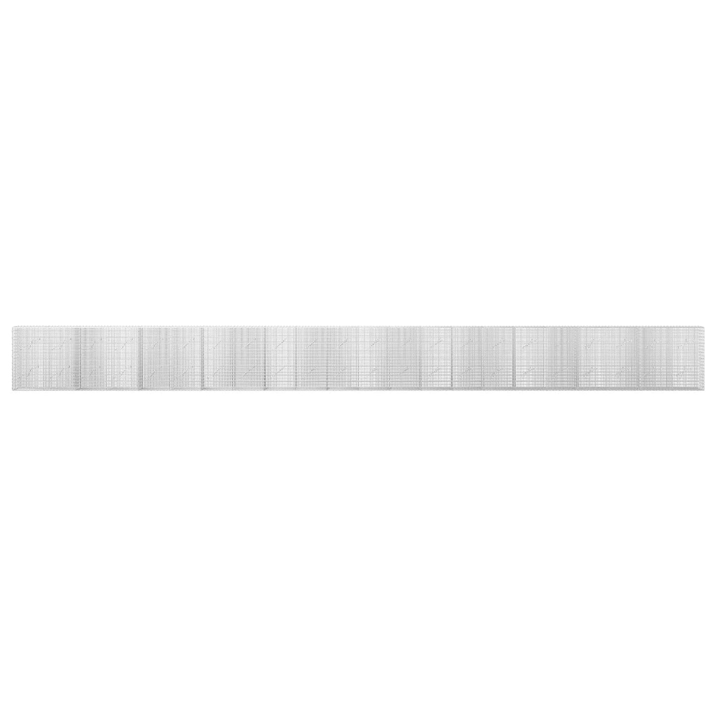 vidaXL Γκαμπιόν με σύρμα 5 mm και πλέγμα 5x2,5 cm 1100x10x100 εκ