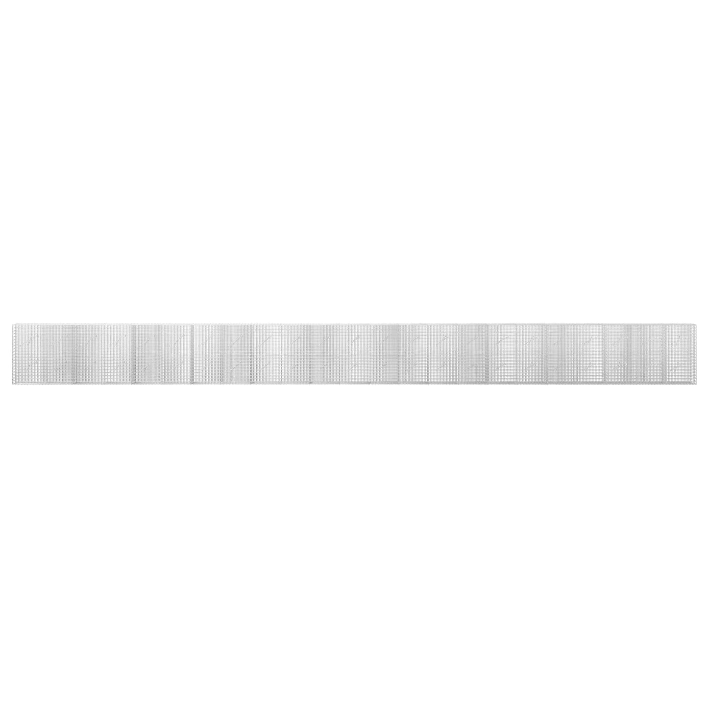 vidaXL Γκαμπιόν με σύρμα 5 mm και πλέγμα 5x2,5 cm 1150x10x100 εκ