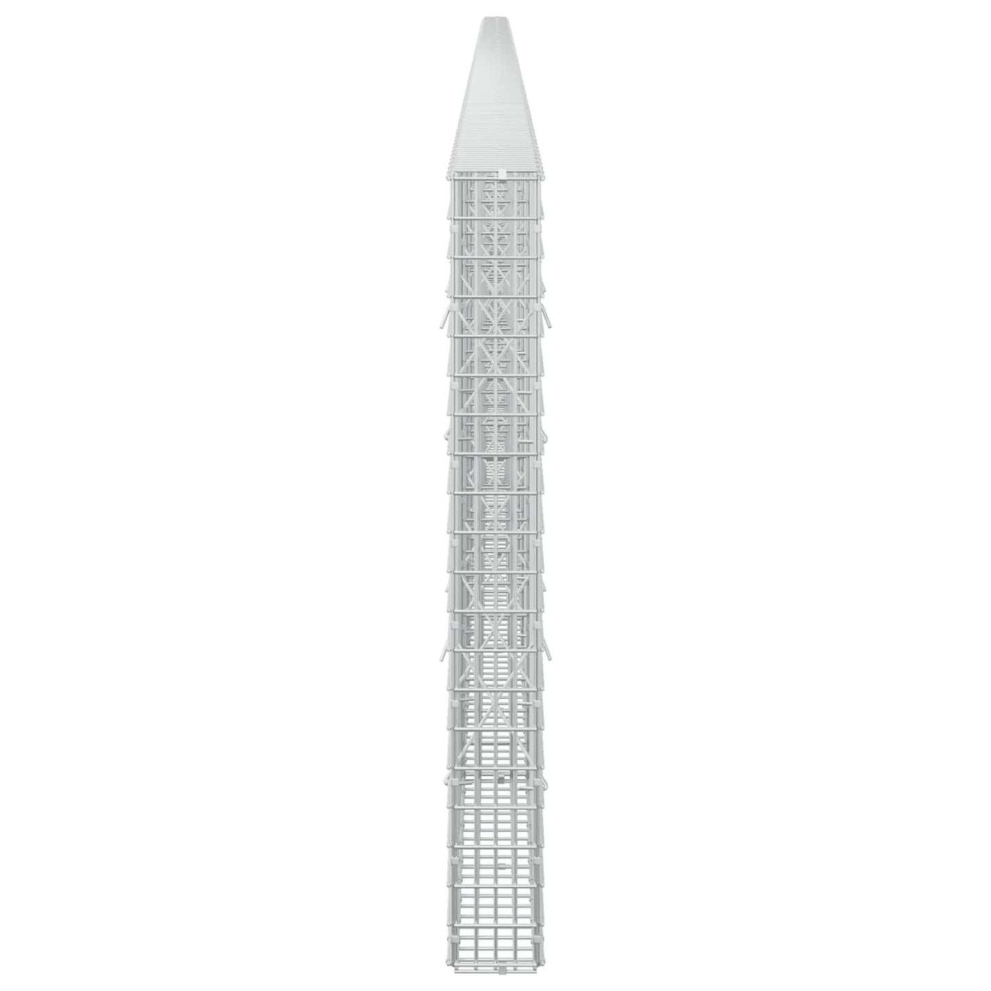 vidaXL Γκαμπιόν με σύρμα 5 mm και πλέγμα 5x2,5 cm 1200x10x100 εκ.