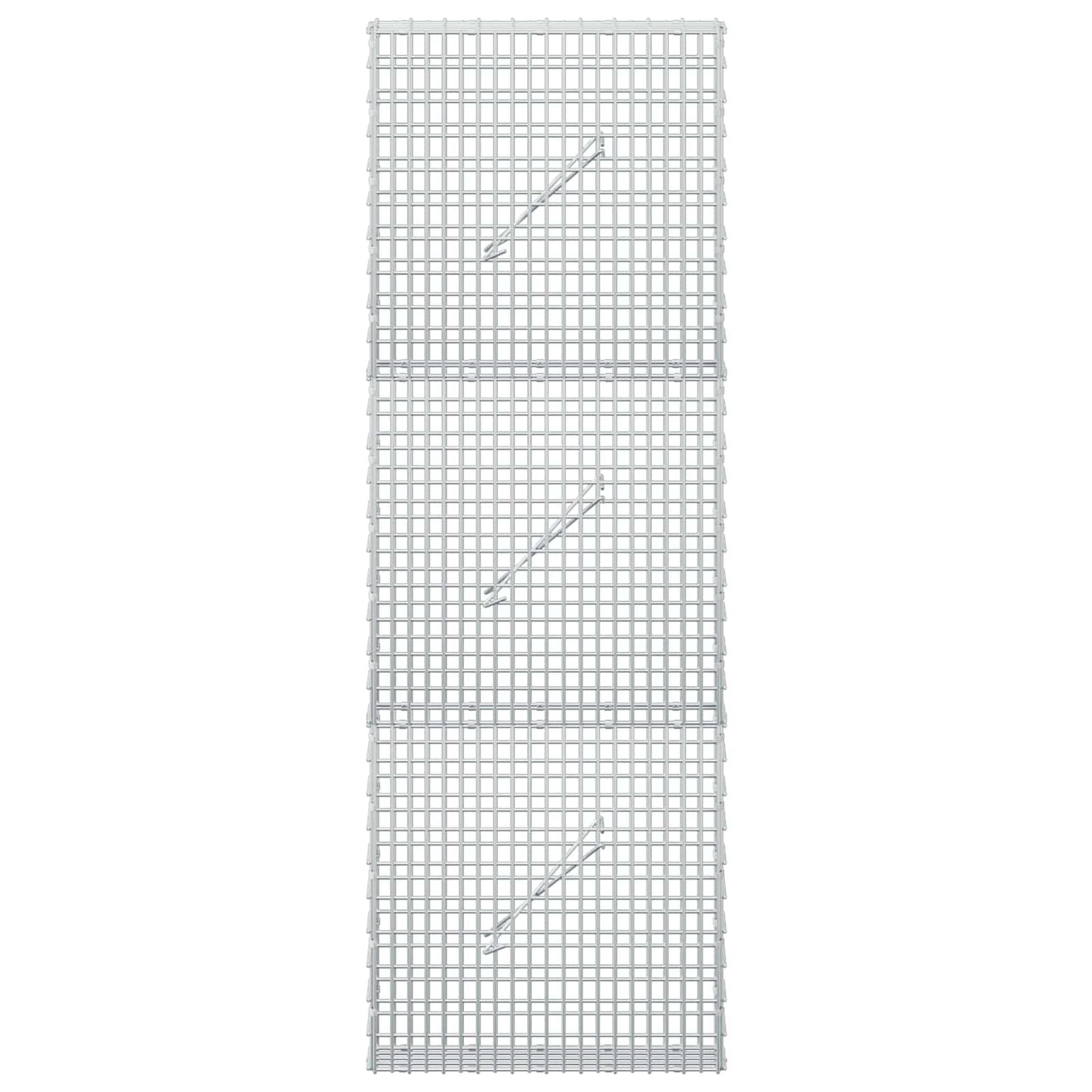 vidaXL Γκαμπιόν με σύρμα 5 mm και πλέγμα 5x2,5 cm 50x10x150 εκ.