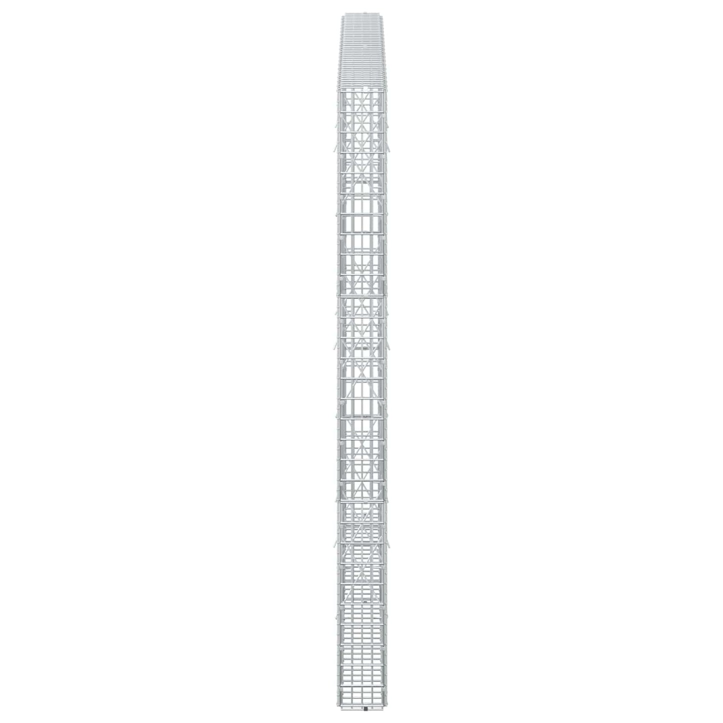 vidaXL Γκαμπιόν με σύρμα 5 mm και πλέγμα 5x2,5 cm 200x10x150 εκ