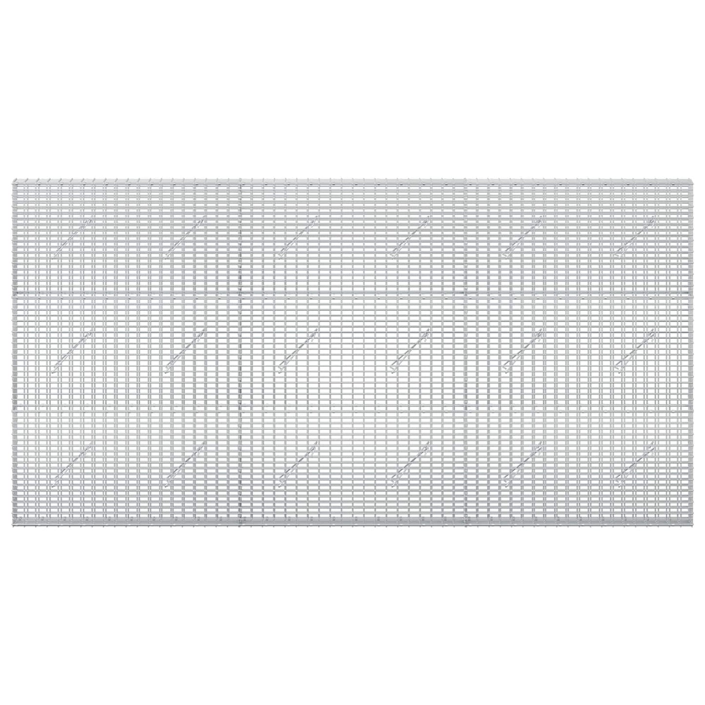 vidaXL Γκαμπιόν με σύρμα 5 mm και πλέγμα 5x2,5 cm 300x10x150 εκ