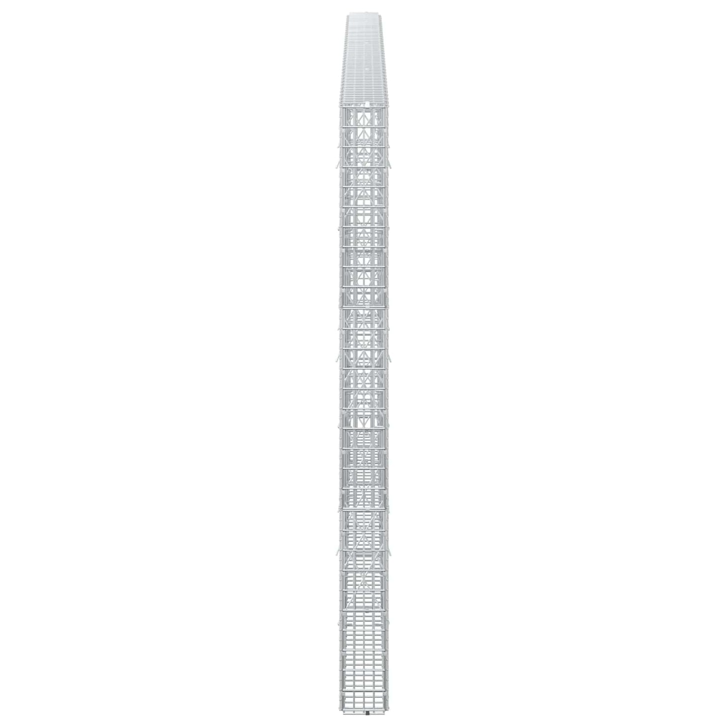 vidaXL Γκαμπιόν με σύρμα 5 mm και πλέγμα 5x2,5 cm 350x10x150 εκ