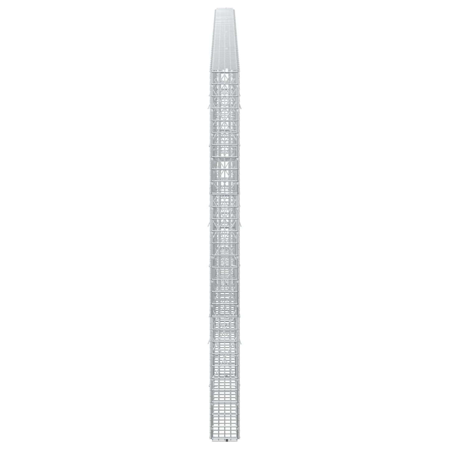 vidaXL Γκαμπιόν με σύρμα 5 mm και πλέγμα 5x2,5 cm 400x10x150 εκ