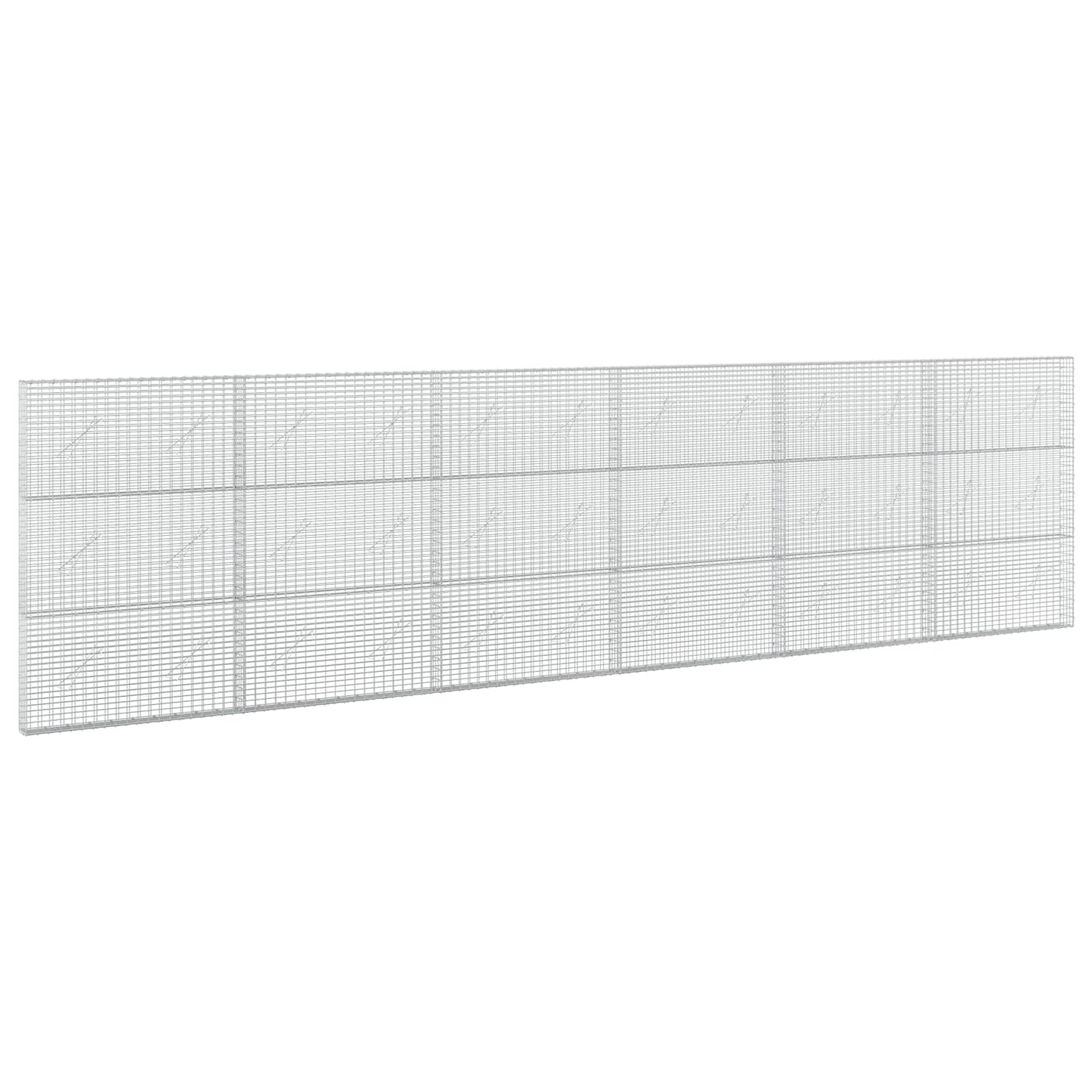 vidaXL Γκαμπιόν με σύρμα 5 mm και πλέγμα 5x2,5 cm 600x10x150 εκ