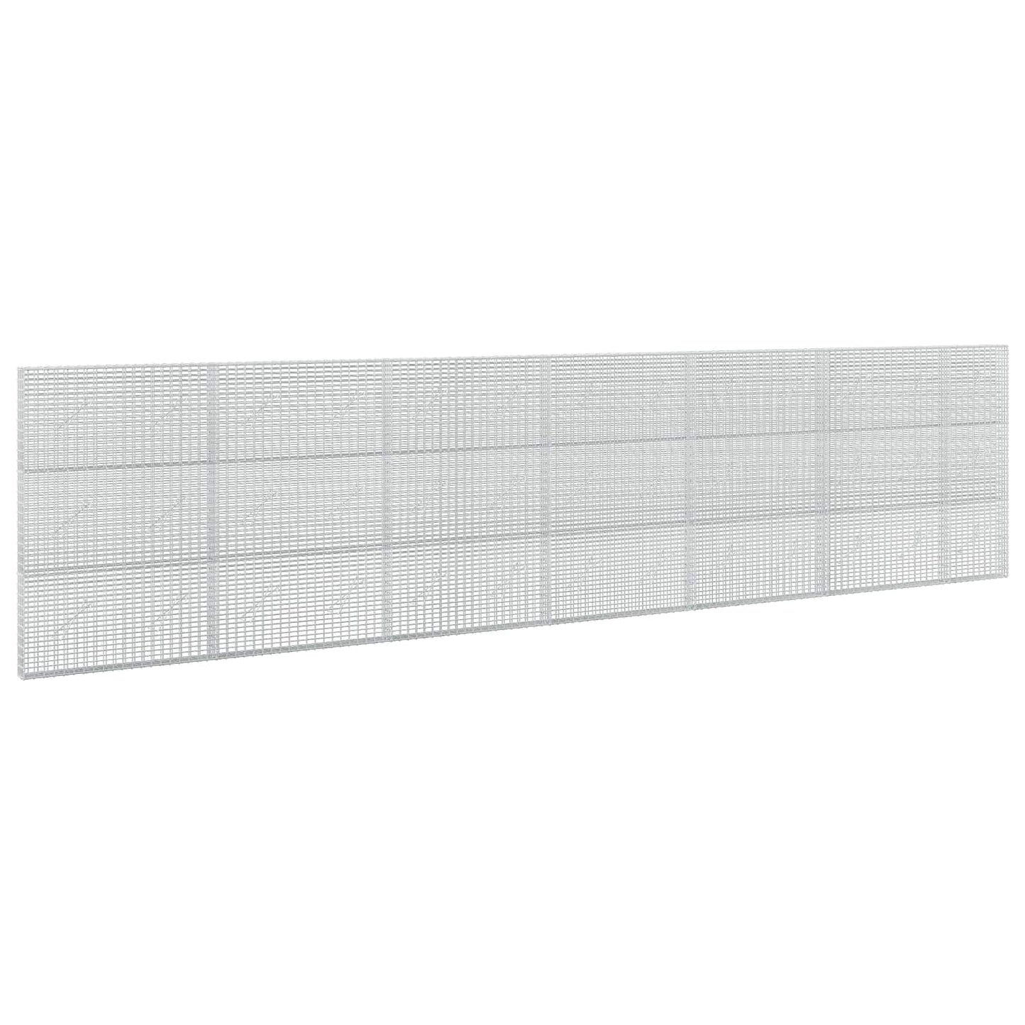 vidaXL Γκαμπιόν με σύρμα 5 mm και πλέγμα 5x2,5 cm 650x10x150 εκ