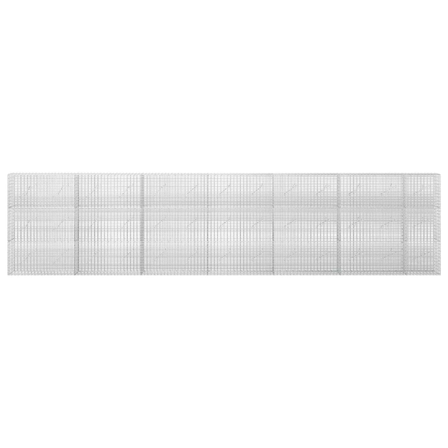 vidaXL Γκαμπιόν με σύρμα 5 mm και πλέγμα 5x2,5 cm 650x10x150 εκ
