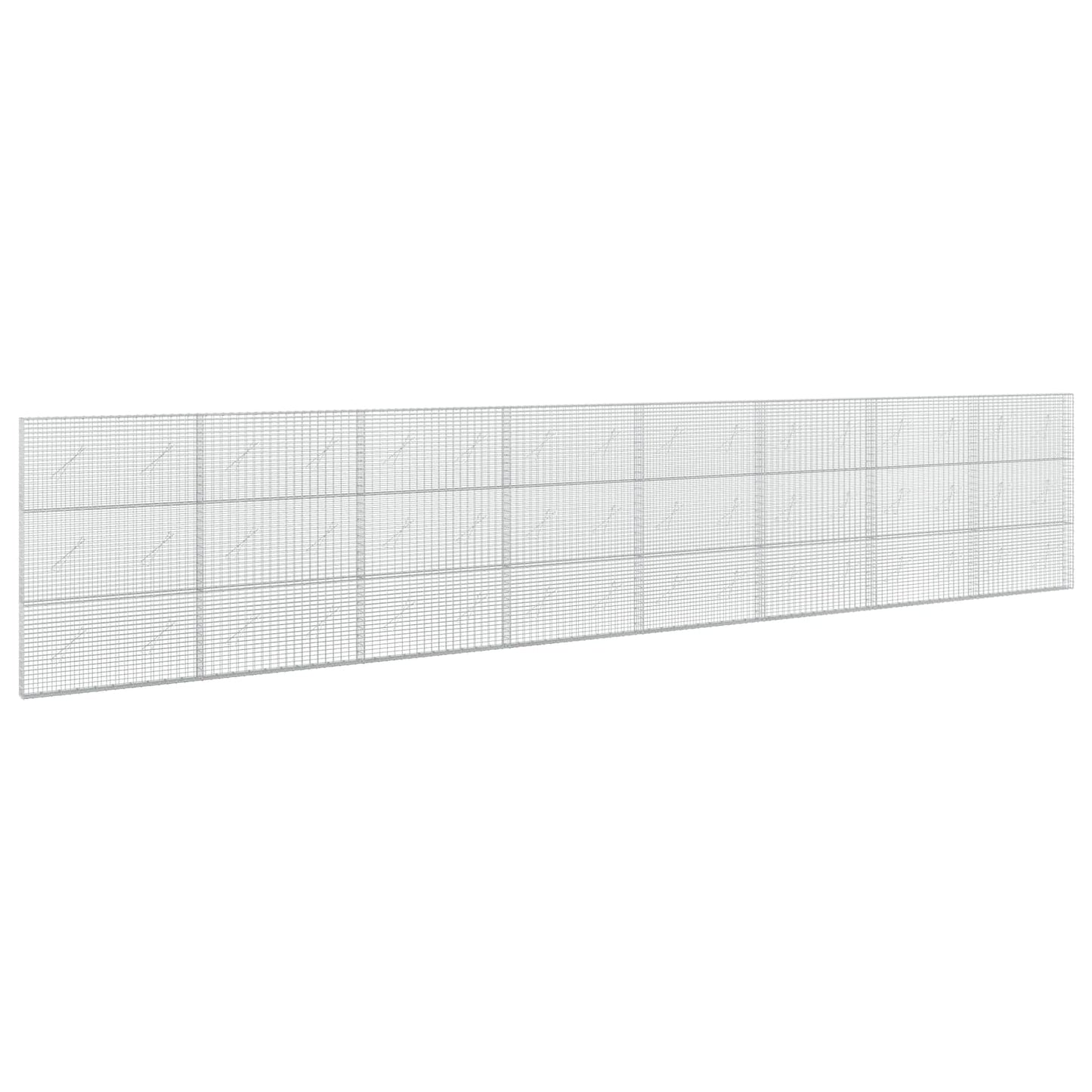 vidaXL Γκαμπιόν με σύρμα 5 mm και πλέγμα 5x2,5 cm 800x10x150 εκ