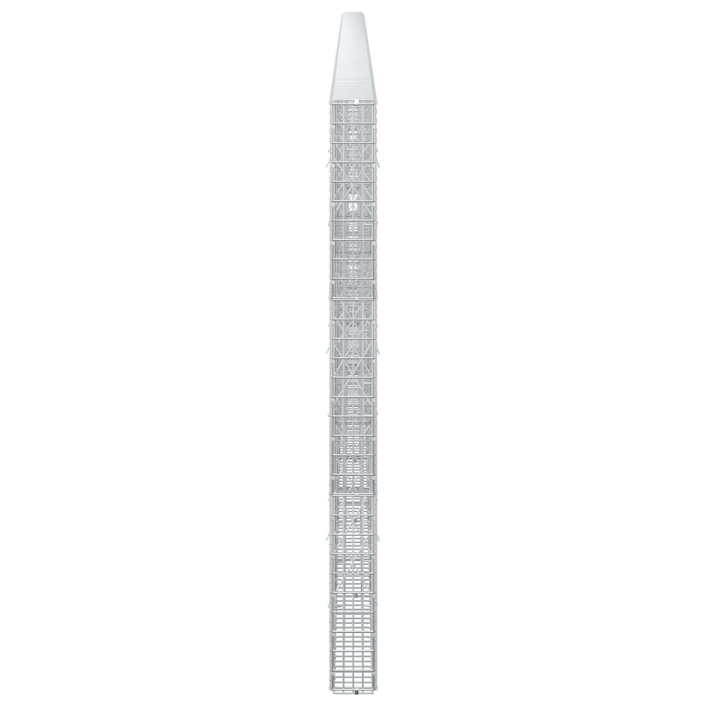 vidaXL Γκαμπιόν με σύρμα 5 mm και πλέγμα 5x2,5 cm 800x10x150 εκ