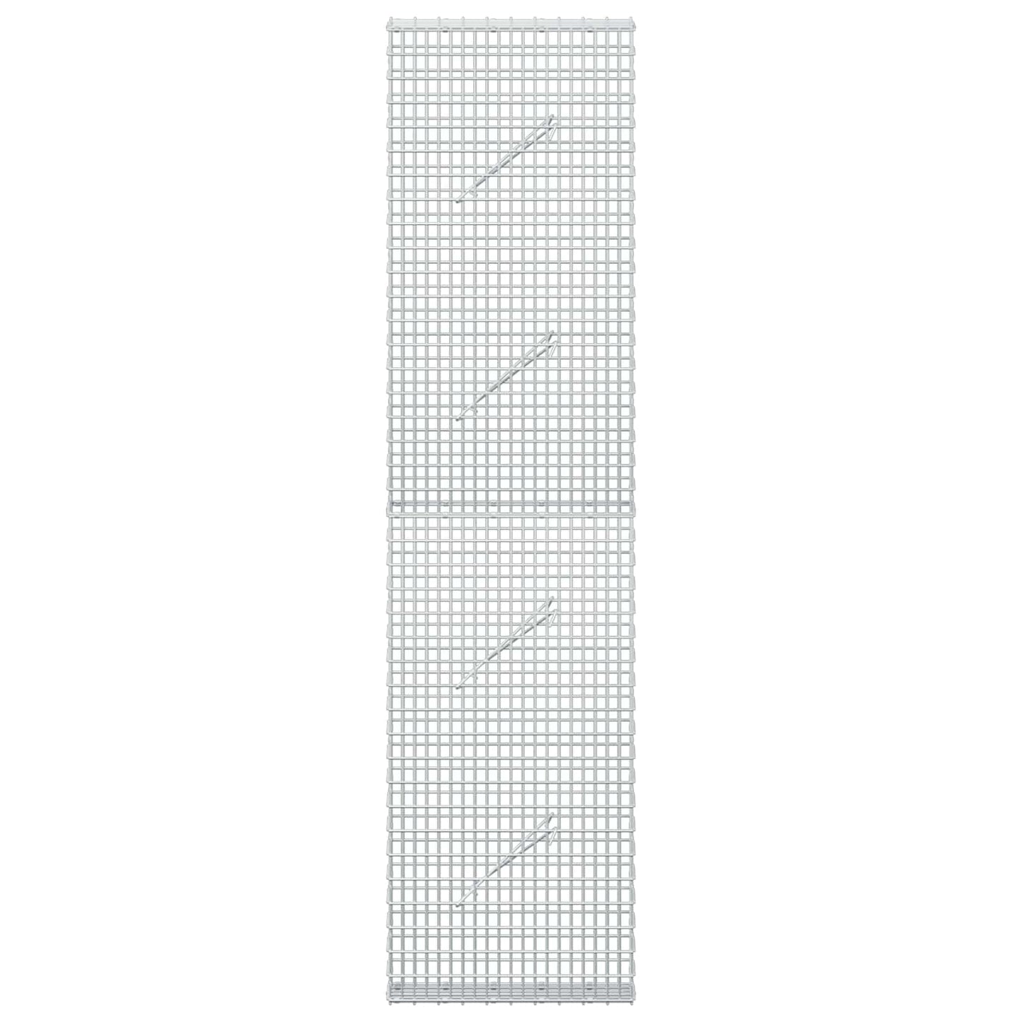 vidaXL Γκαμπιόν με σύρμα 5 mm και πλέγμα 5x2,5 cm 50x10x200 εκ