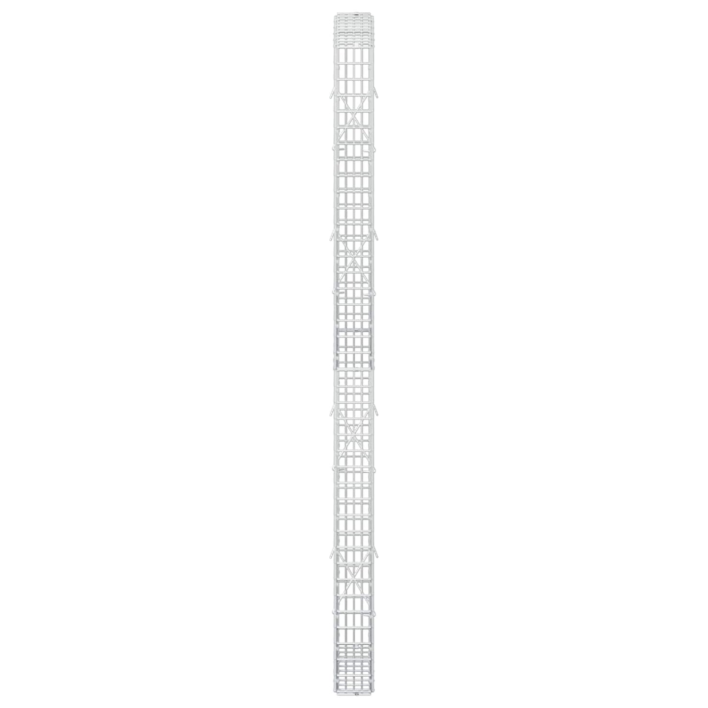 vidaXL Γκαμπιόν με σύρμα 5 mm και πλέγμα 5x2,5 cm 50x10x200 εκ