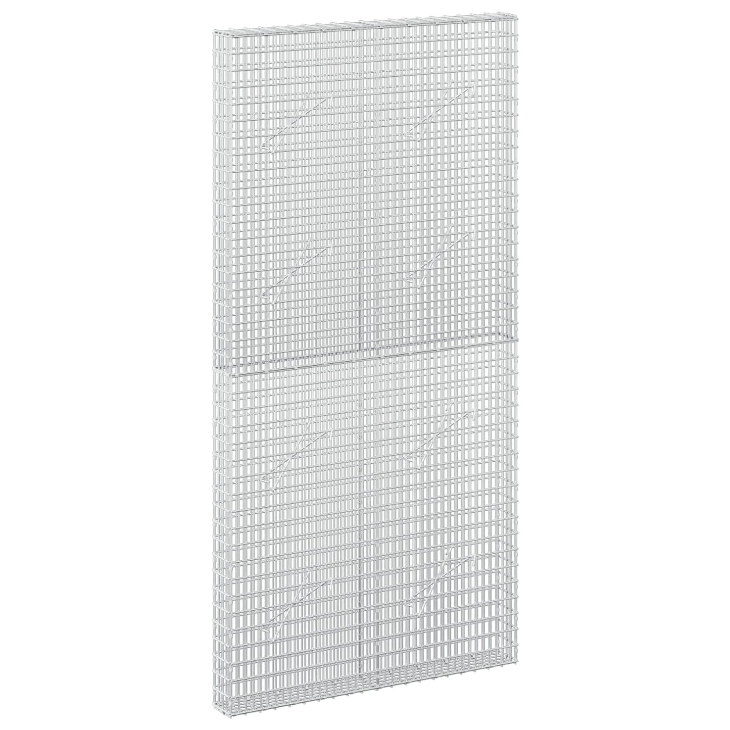 vidaXL Γκαμπιόν με σύρμα 5 mm και πλέγμα 5x2,5 cm 100x10x200 εκ