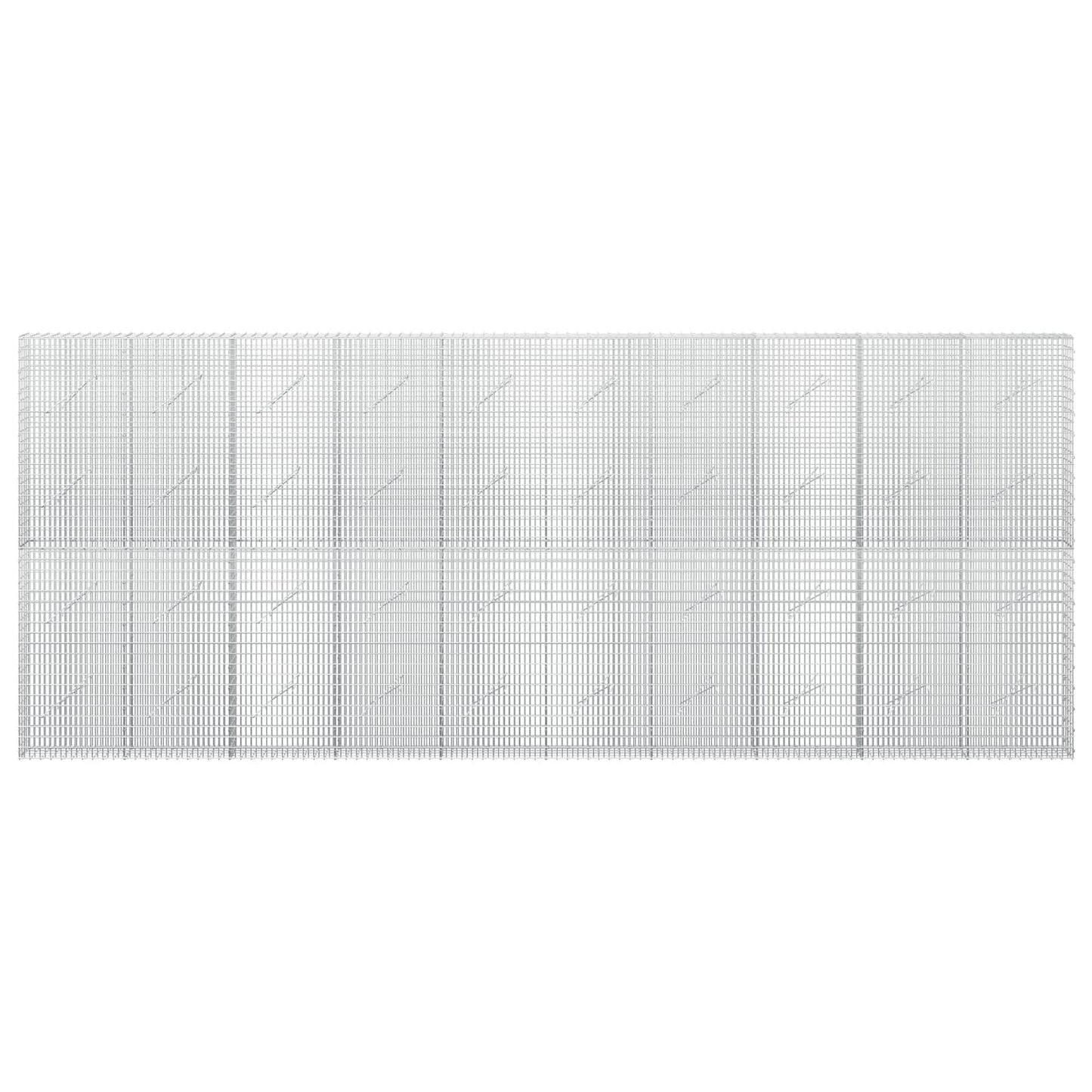 vidaXL Γκαμπιόν με σύρμα 5 mm και πλέγμα 5x2,5 cm 500x10x200 εκ