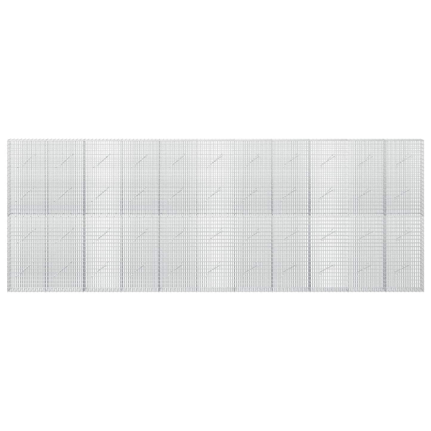 vidaXL Γκαμπιόν με σύρμα 5 mm και πλέγμα 5x2,5 cm 550x10x200 εκ