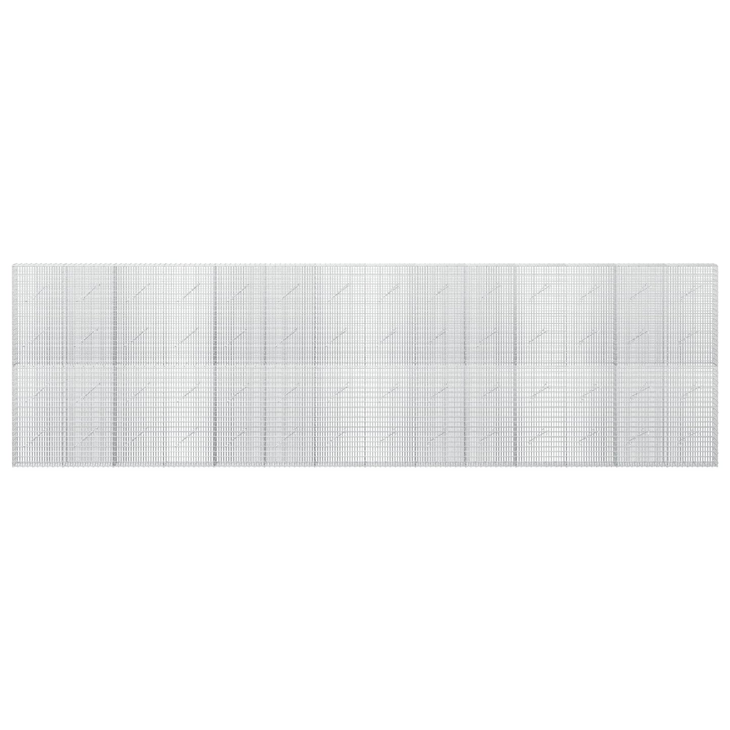 vidaXL Γκαμπιόν με σύρμα 5 mm και πλέγμα 5x2,5 cm 700x10x200 εκ