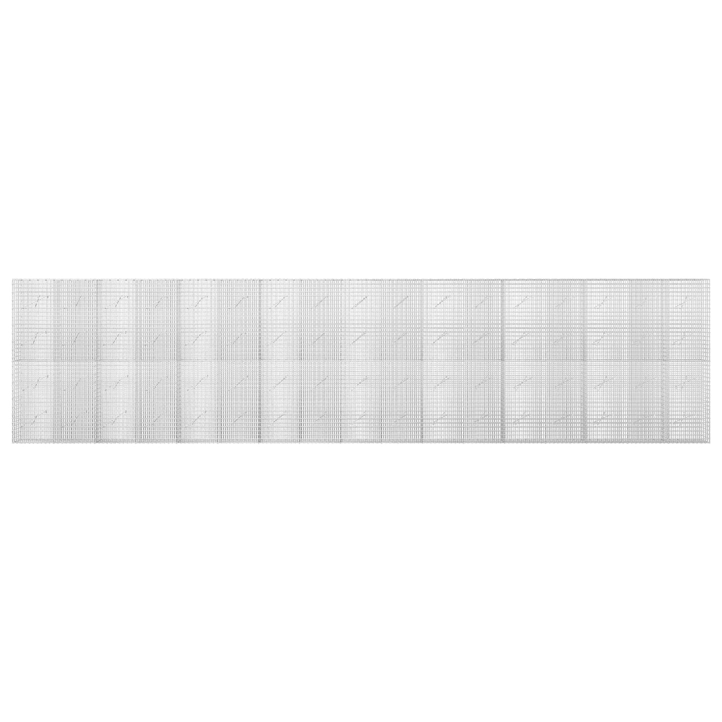 vidaXL Γκαμπιόν με σύρμα 5 mm και πλέγμα 5x2,5 cm 850x10x200 εκ