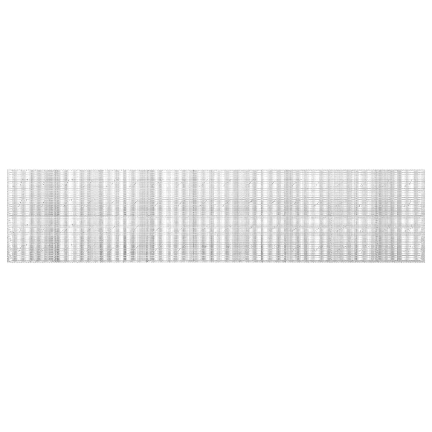 vidaXL Γκαμπιόν με σύρμα 5 mm και πλέγμα 5x2,5 cm 900x10x200 εκ
