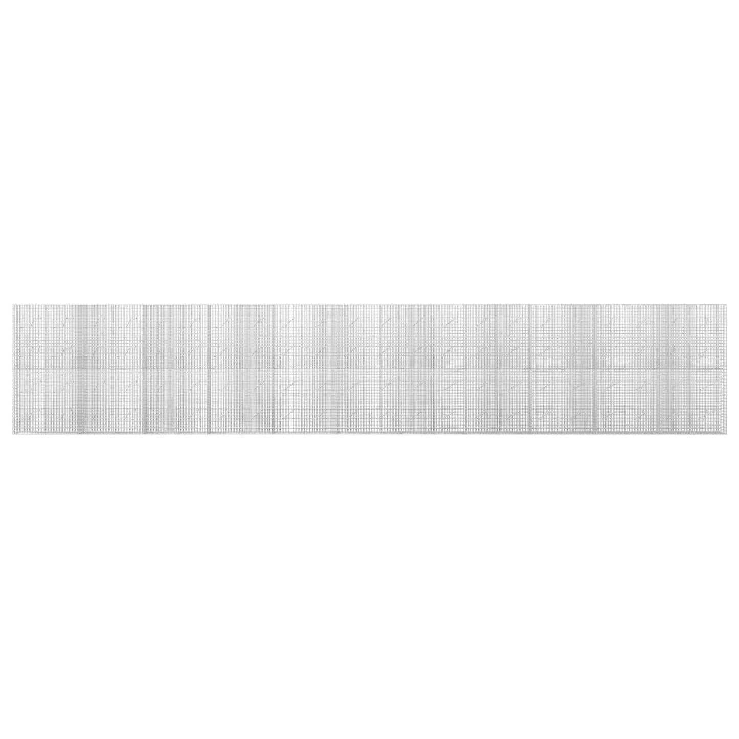 vidaXL Γκαμπιόν με σύρμα 5 mm και πλέγμα 5x2,5 cm 1100x10x200 εκ