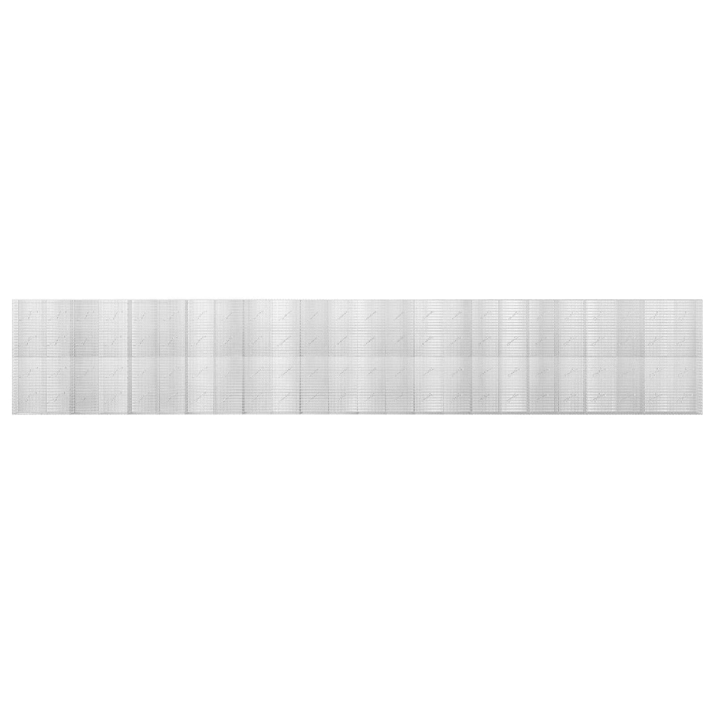 vidaXL Γκαμπιόν με σύρμα 5 mm και πλέγμα 5x2,5 cm 1200x10x200 εκ