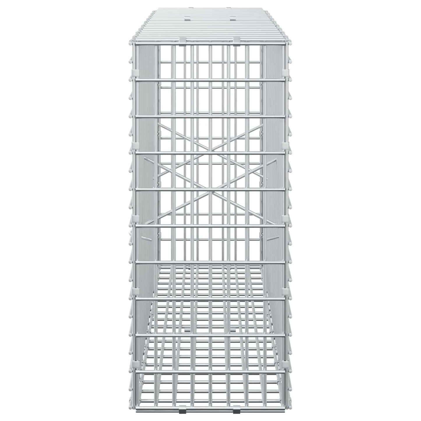 vidaXL Γκαμπιόν με σύρμα 5 mm και πλέγμα 5x2,5 cm 100x20x50 εκ