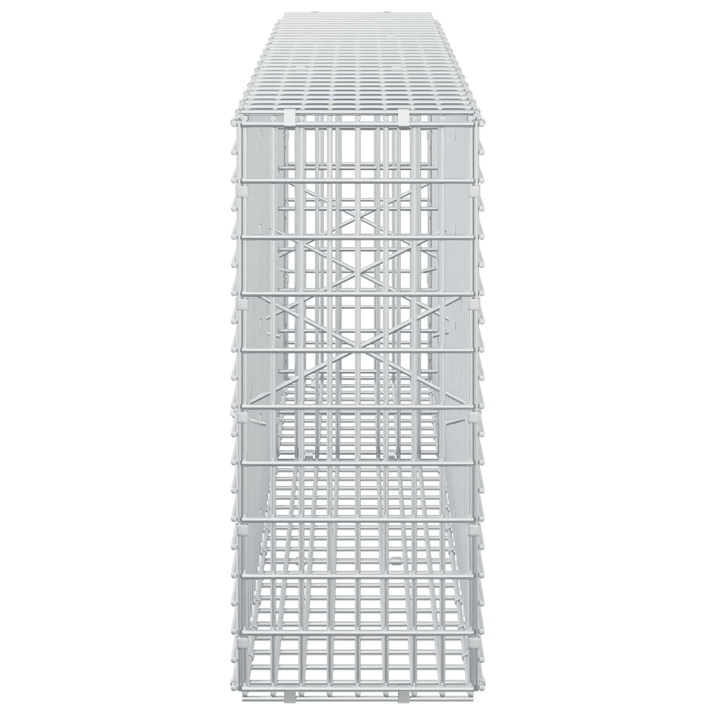 vidaXL Γκαμπιόν με σύρμα 5 mm και πλέγμα 5x2,5 cm 150x20x50 εκ