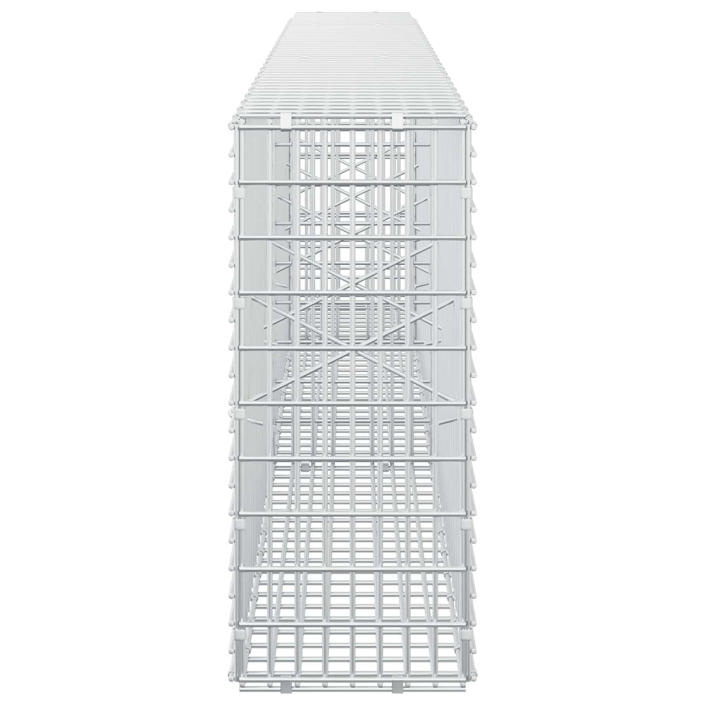 vidaXL Γκαμπιόν με σύρμα 5 mm και πλέγμα 5x2,5 cm 250x20x50 εκ
