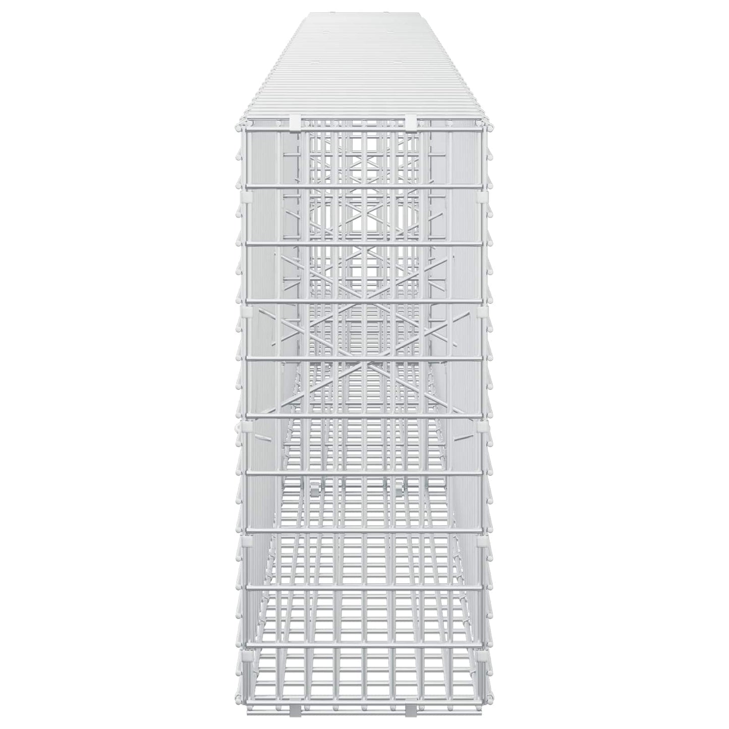 vidaXL Γκαμπιόν με σύρμα 5 mm και πλέγμα 5x2,5 cm 300x20x50 εκ