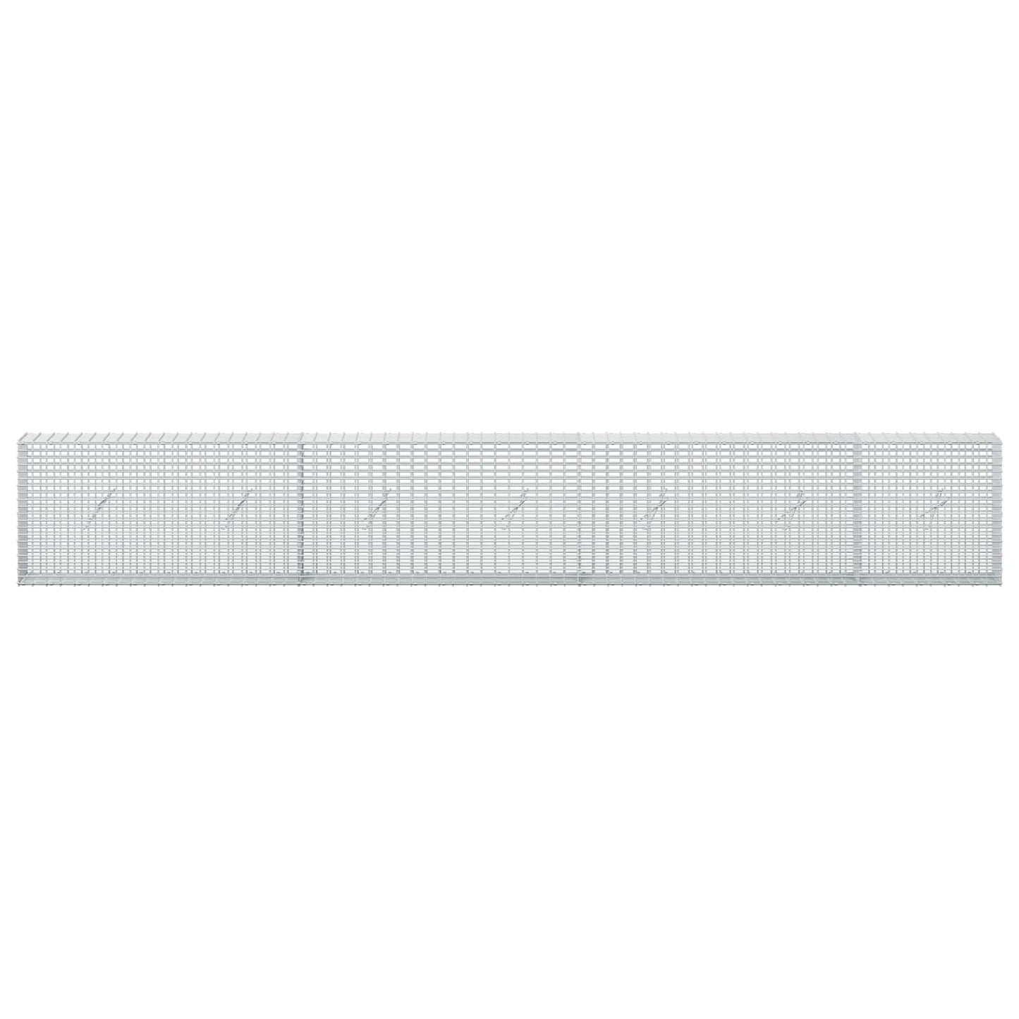 vidaXL Γκαμπιόν με σύρμα 5 mm και πλέγμα 5x2,5 cm 350x20x50 εκ