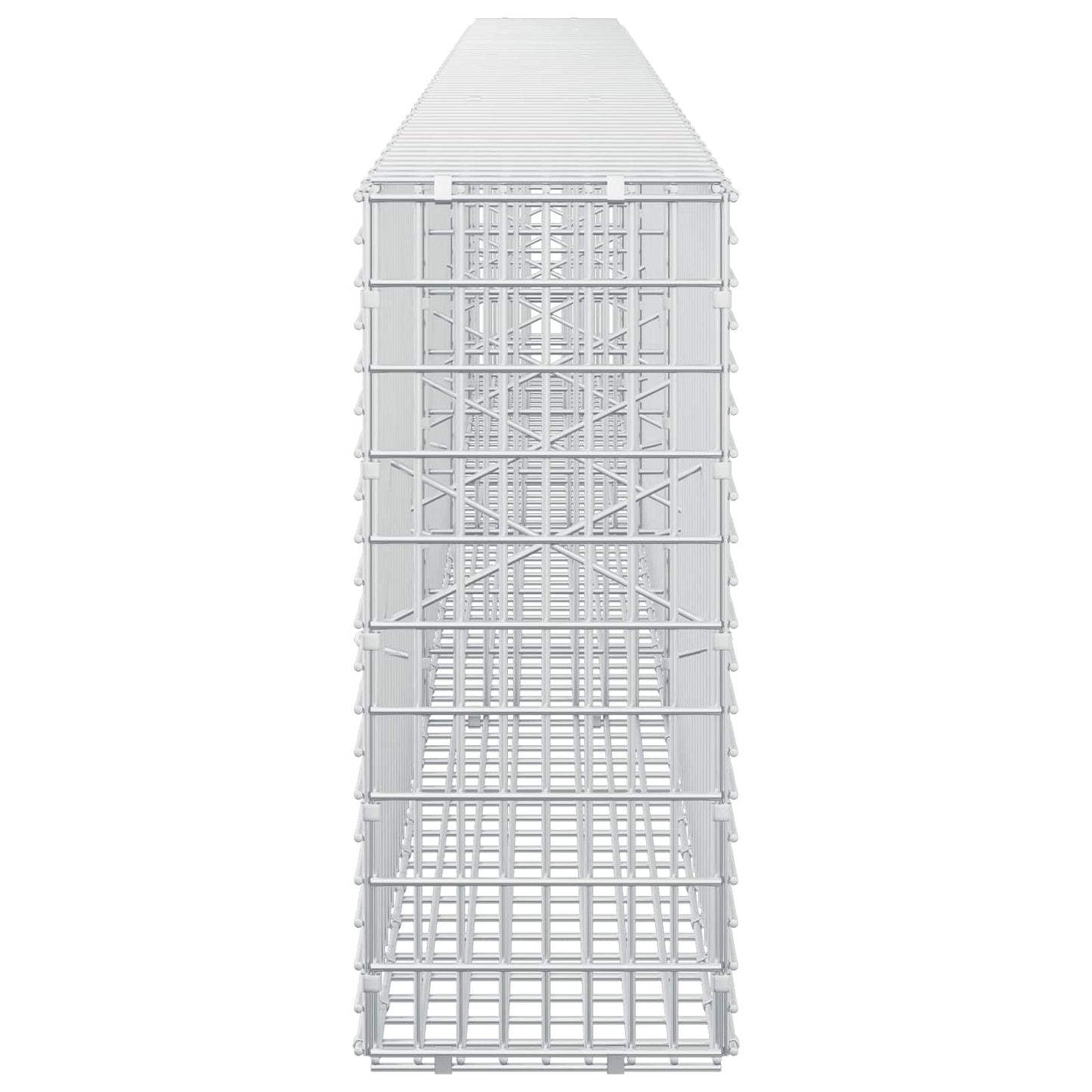 vidaXL Γκαμπιόν με σύρμα 5 mm και πλέγμα 5x2,5 cm 350x20x50 εκ