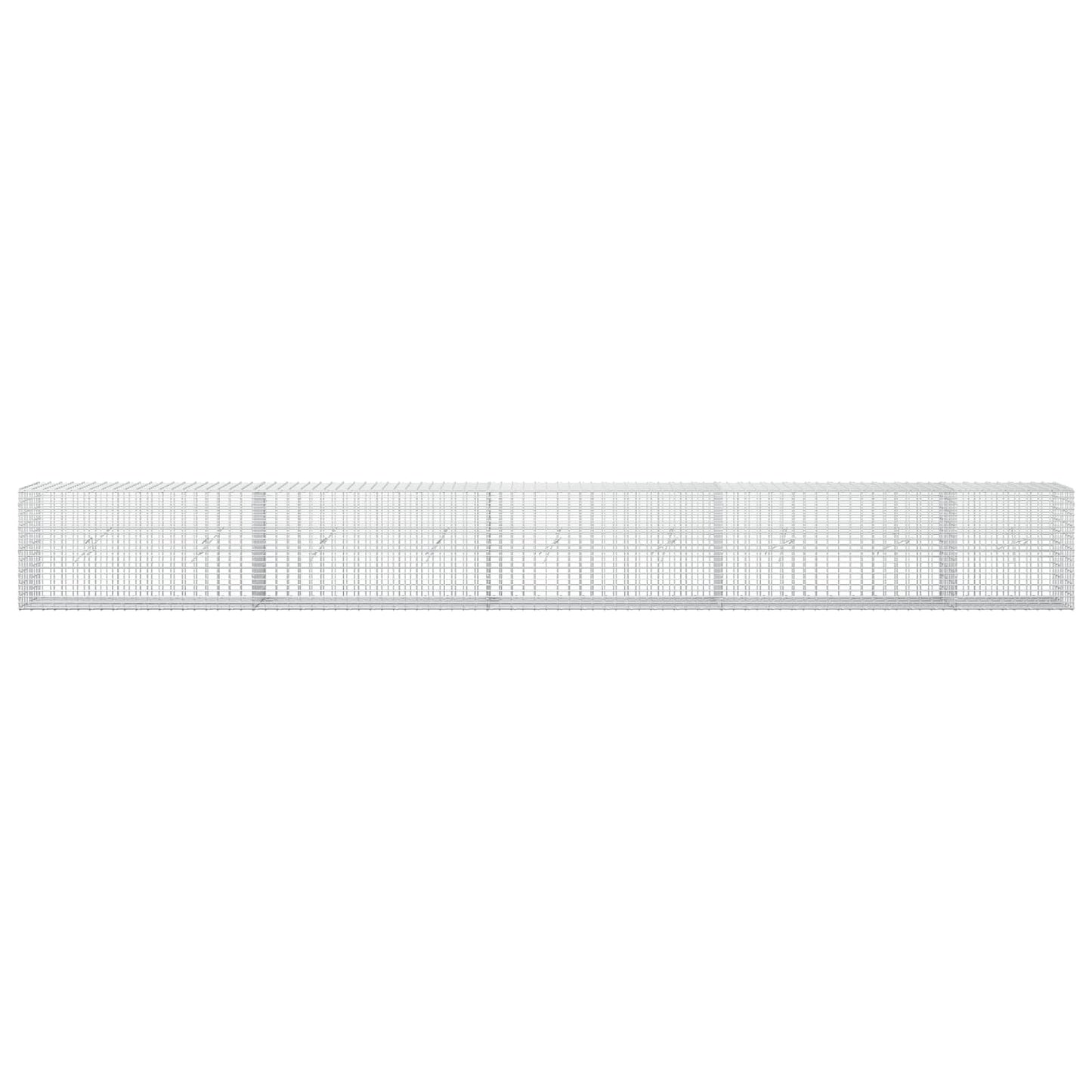 vidaXL Γκαμπιόν με σύρμα 5 mm και πλέγμα 5x2,5 cm 450x20x50 εκ