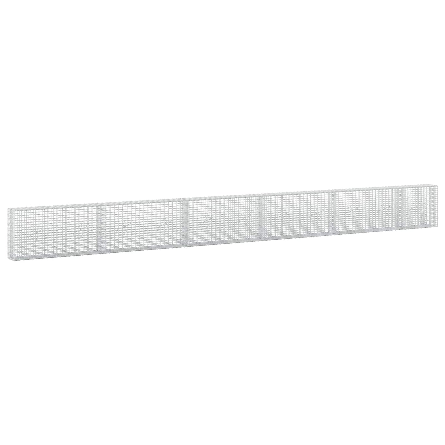 vidaXL Γκαμπιόν με σύρμα 5 mm και πλέγμα 5x2,5 cm 550x20x50 εκ